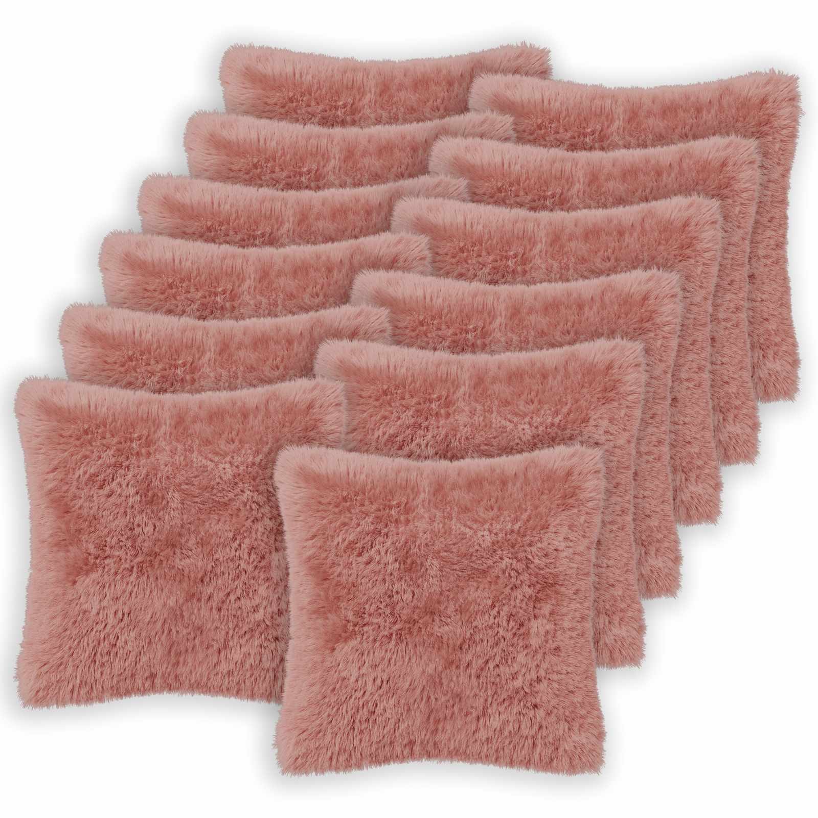 Federa 12 pcs HEERLEN Rosa 45 x 45 cm Fleece PV