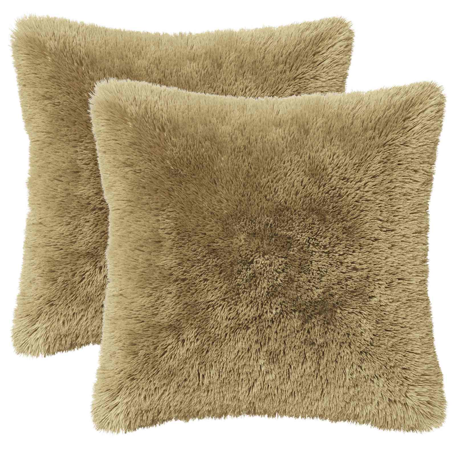 Federa 2 pcs HEERLEN Verde chiaro 45 x 45 cm Fleece PV