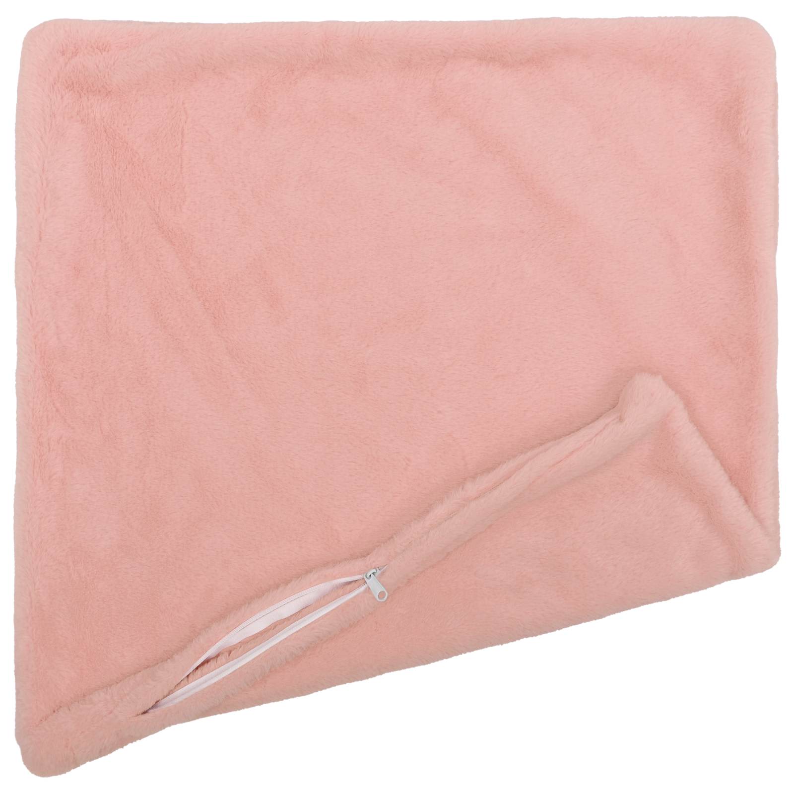 Federa 6 pz HEERLEN Rosa 45 x 45 cm Pelliccia di Coniglio Finta