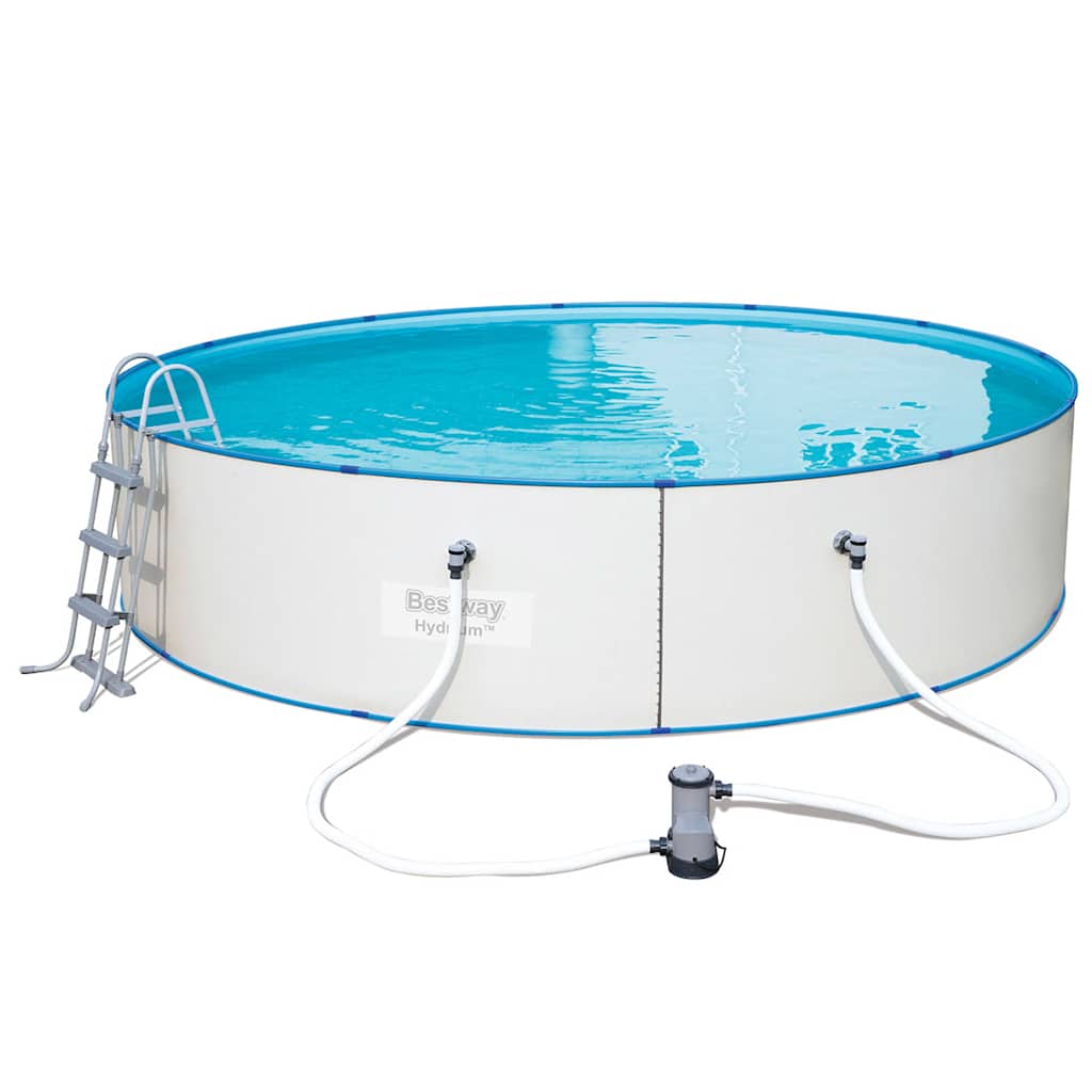 Bestway Piscina Hydrium Rotonda con Telaio in Acciaio 460x90 cm 56386