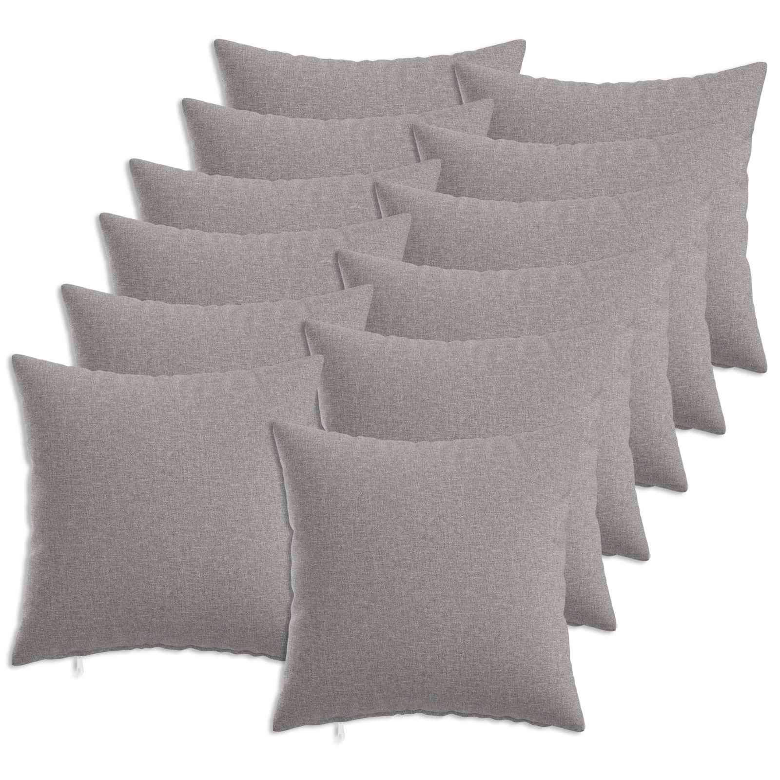 Federa 12 pz HEERLEN Grigio Nuvola 50 x 50 cm Tessuto