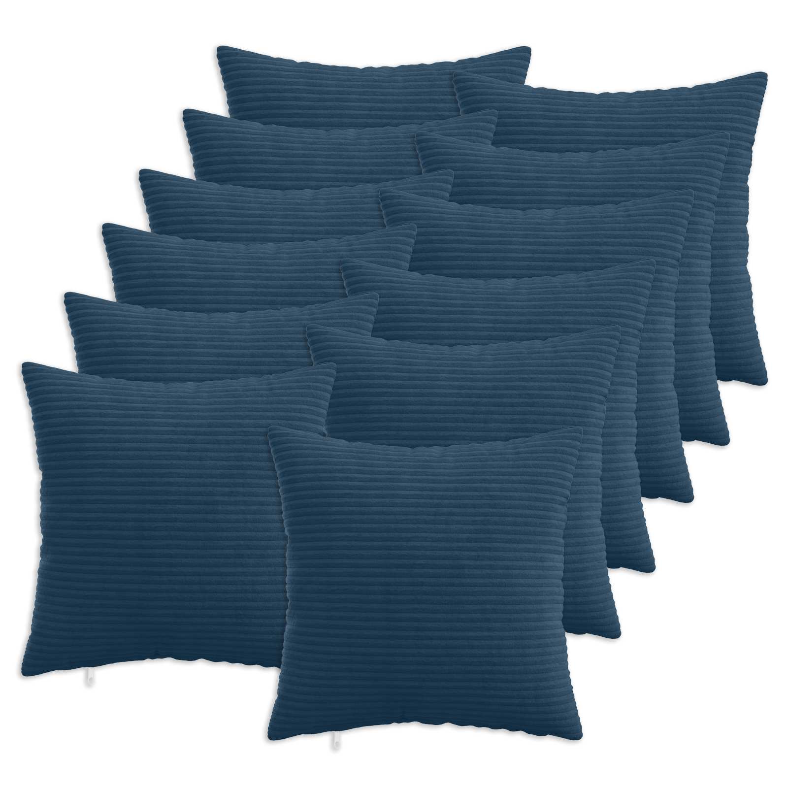 Federa 12 pcs HEERLEN Blu navy 50 x 50 cm corduroy