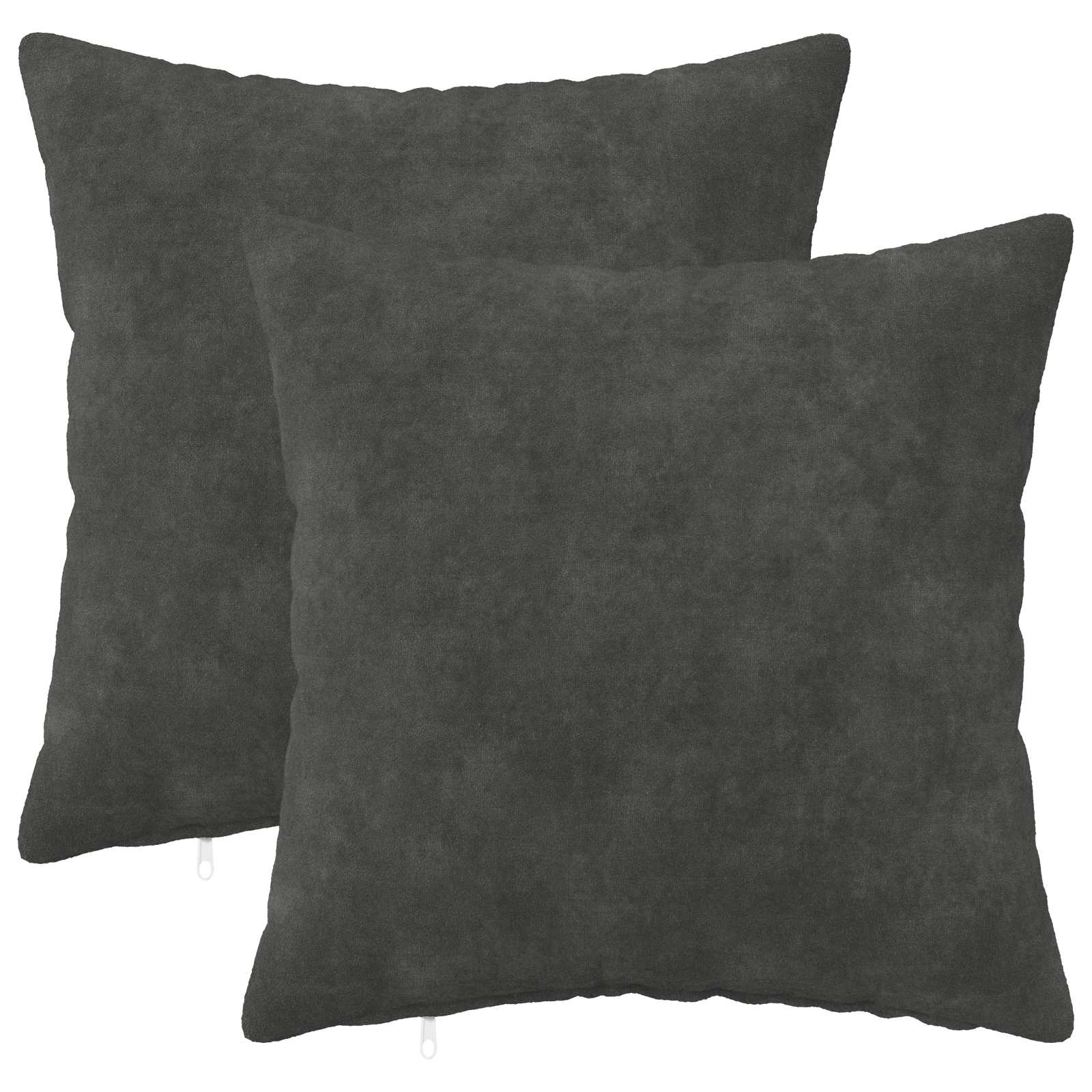 Federa 2 pcs HEERLEN Antracite 50 x 50 cm Fleece in microfibra