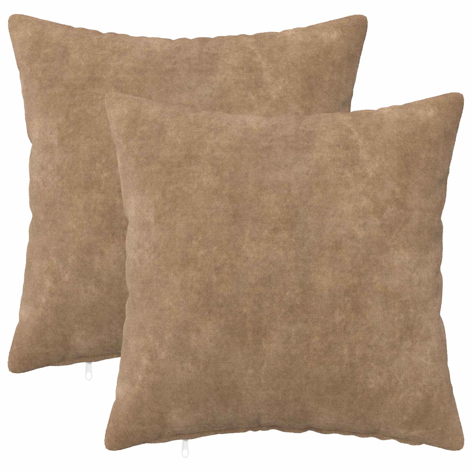 Federa 2 pcs HEERLEN Tortora 50 x 50 cm Fleece in microfibra