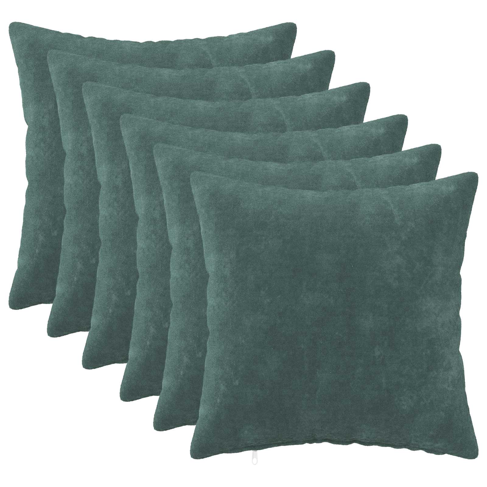 Federa 6 pcs HEERLEN Blu mare 50 x 50 cm Fleece in microfibra