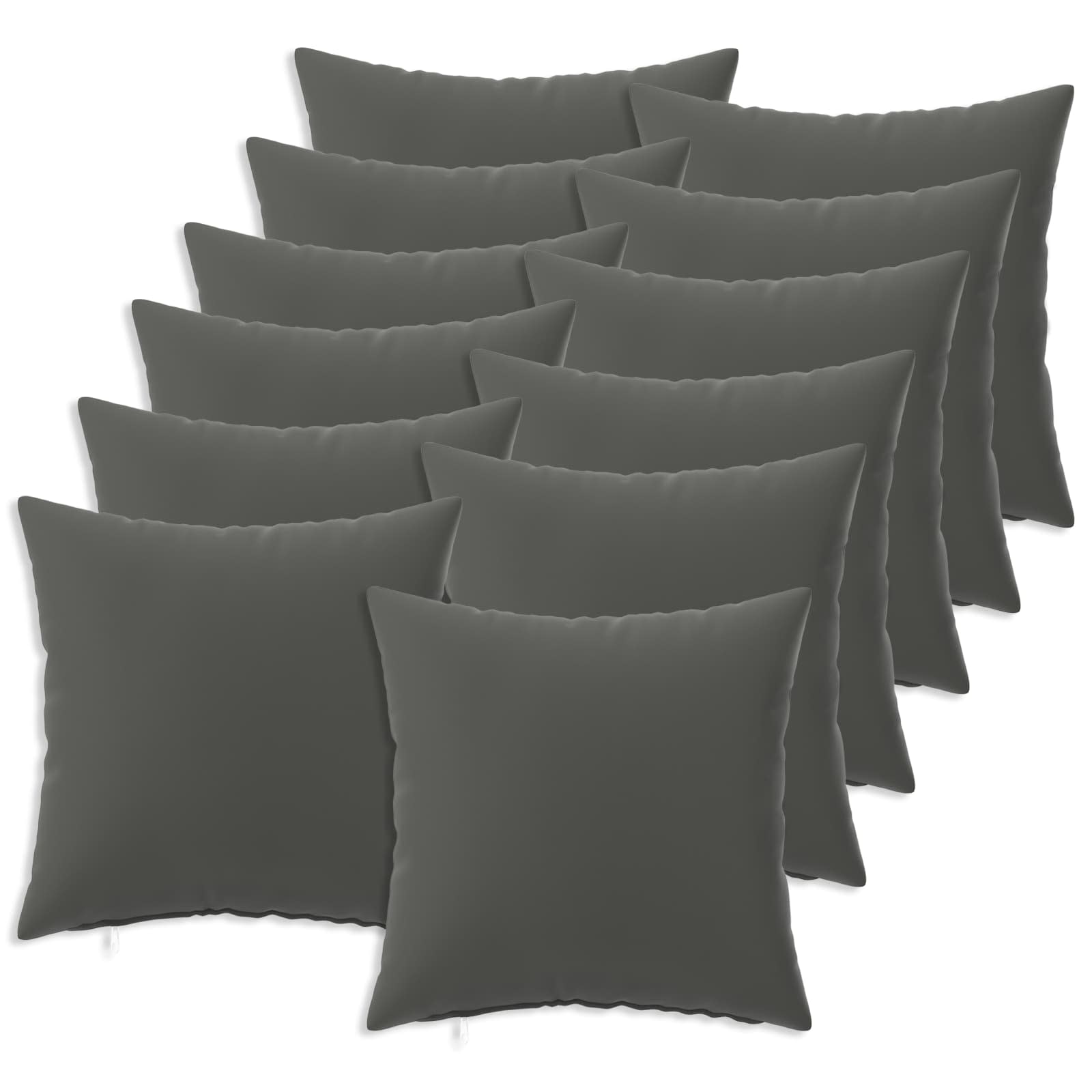 Federa 12 pcs HEERLEN Antracite 50 x 50 cm Poliestere