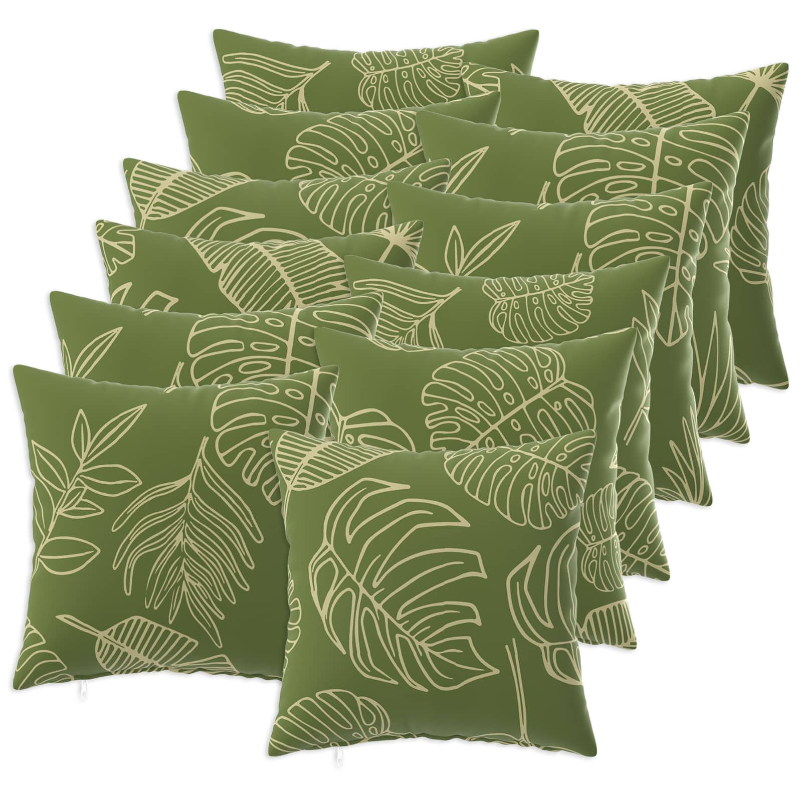 Federa 12 pcs HEERLEN Design a foglia 50 x 50 cm Poliestere