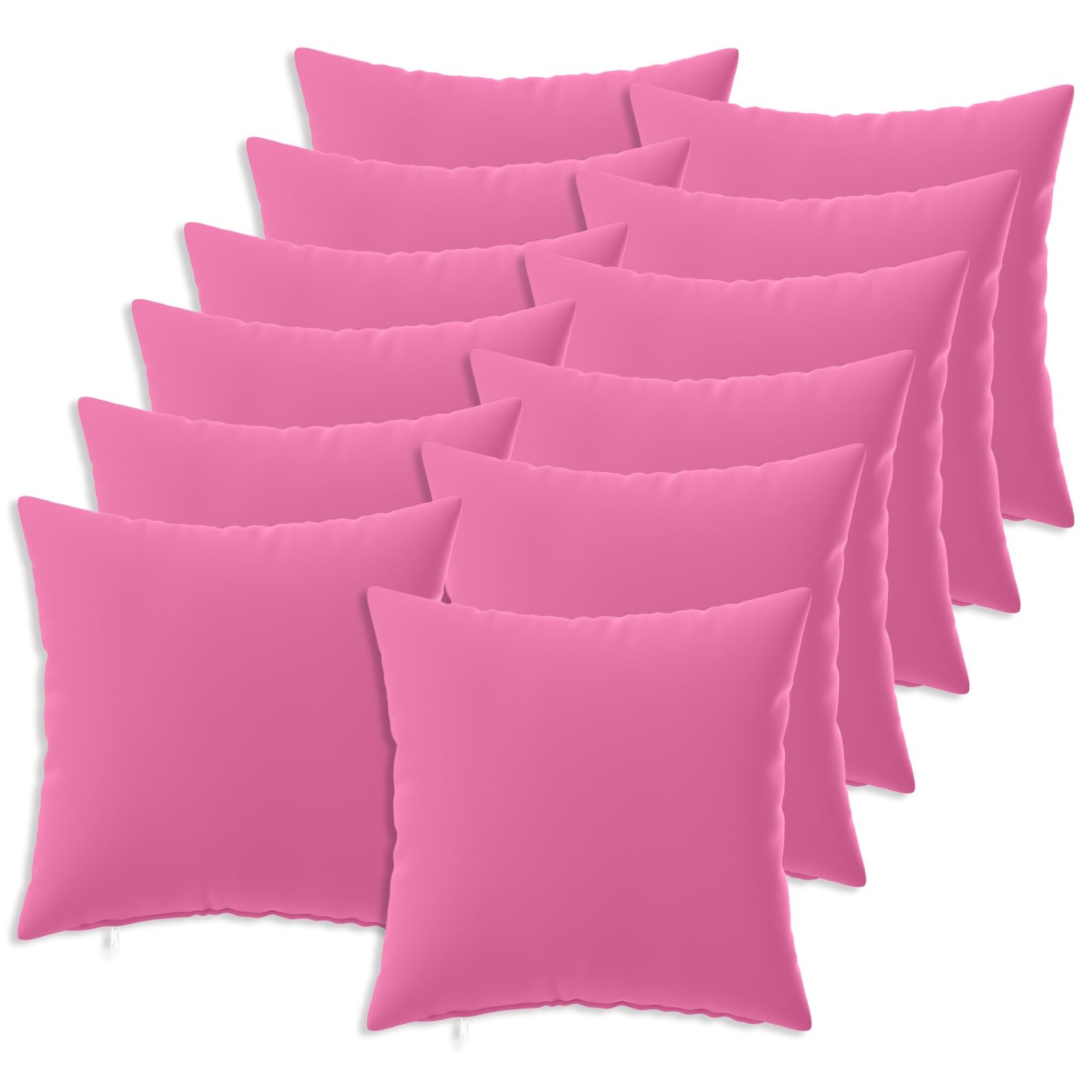 Federa 12 pcs HEERLEN Rosa 50 x 50 cm Poliestere