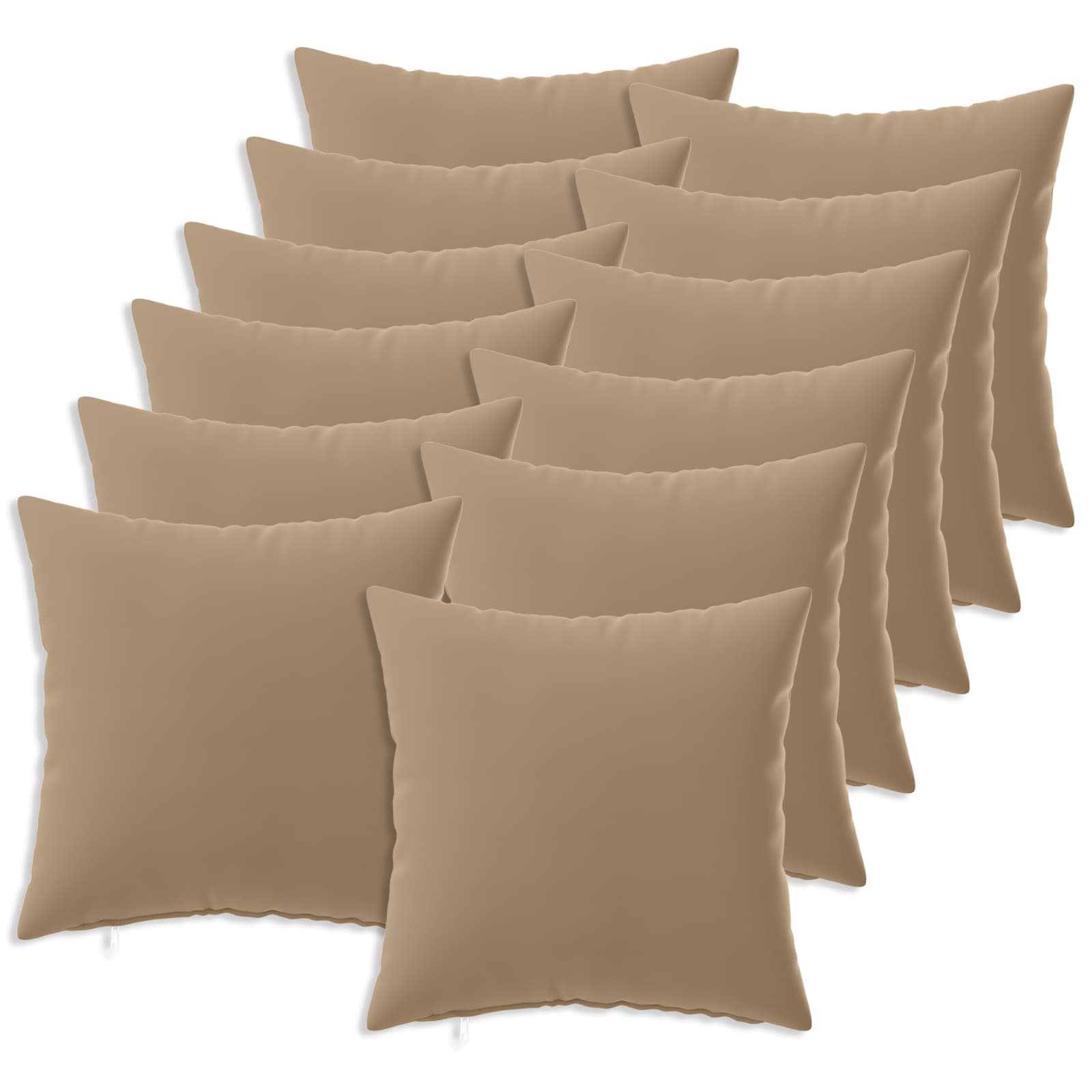 Federa 12 pz HEERLEN Tortora 50 x 50 cm Poliestere