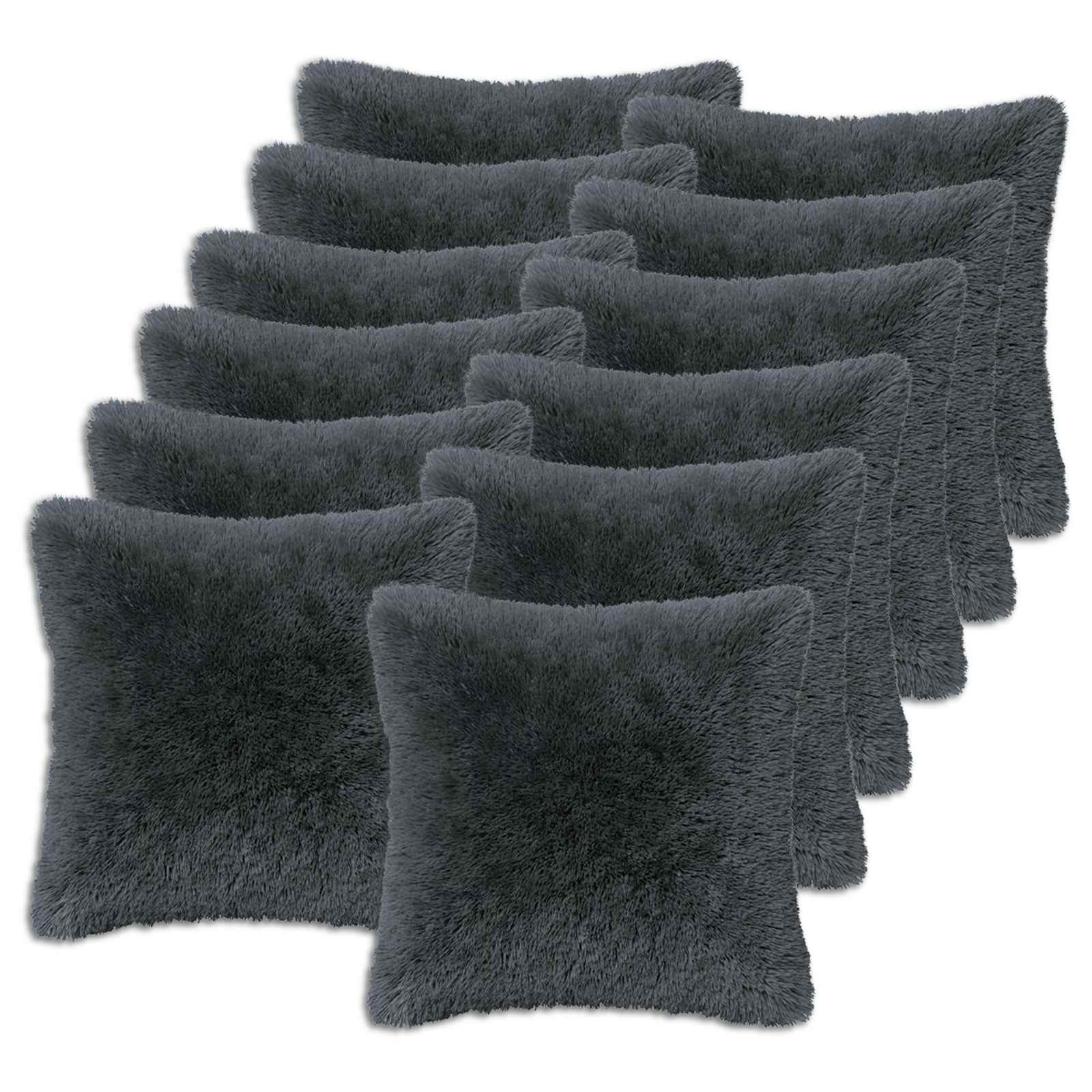 Federa 12 pcs HEERLEN Antracite 50 x 50 cm Fleece PV