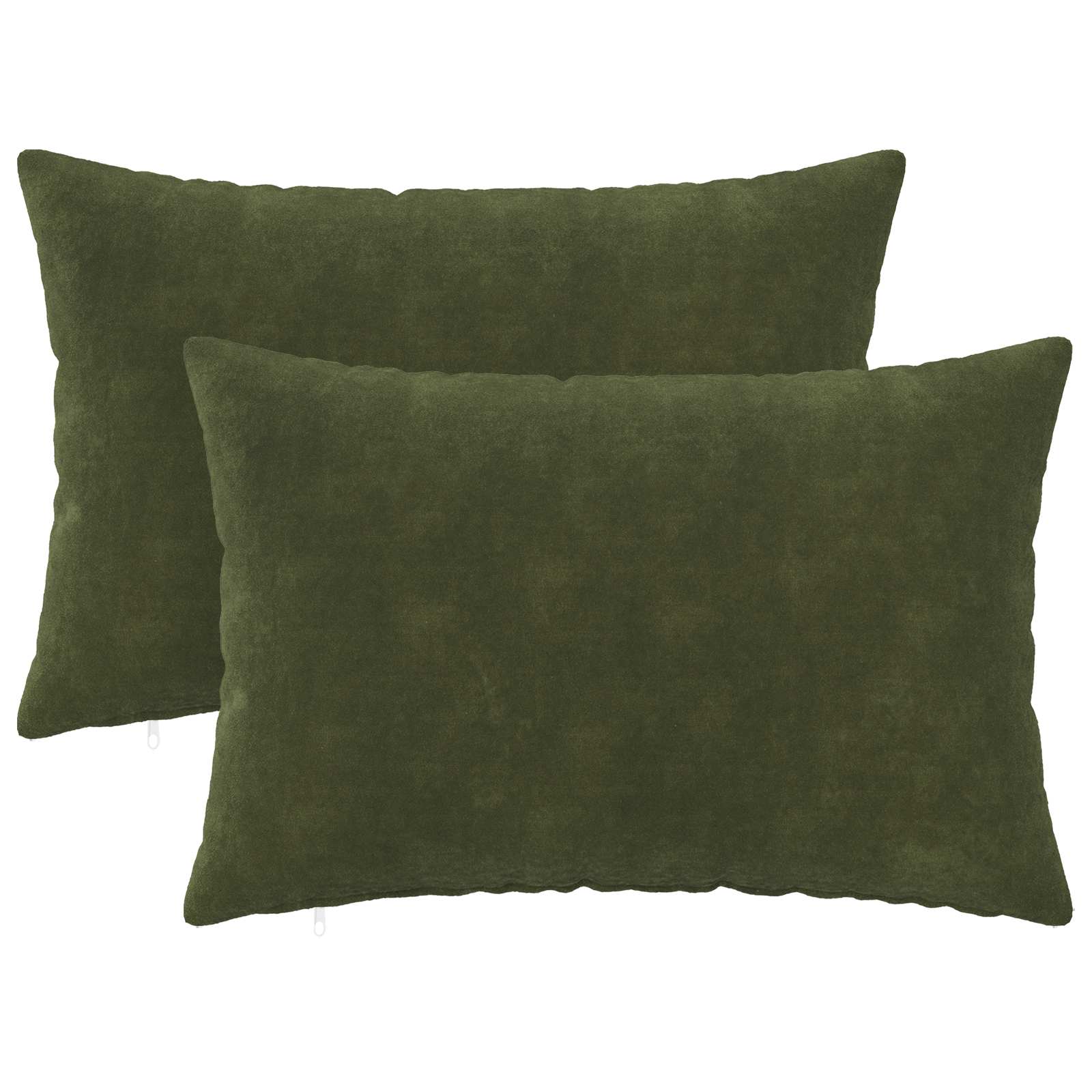 Federa 2 pcs HEERLEN Verde 50 x 70 cm Fleece in microfibra