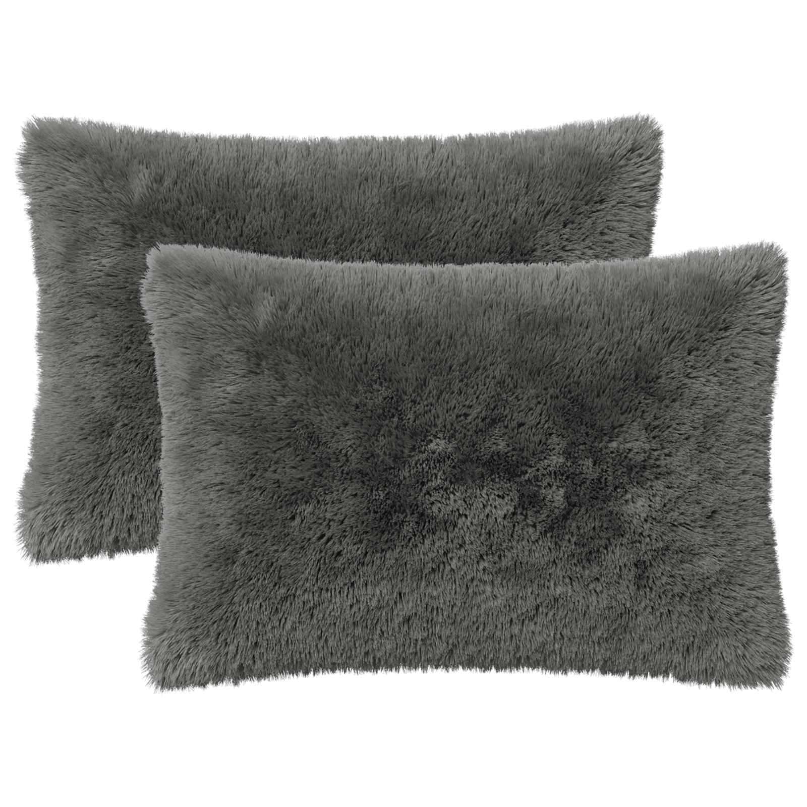 Federa 2 pcs HEERLEN Grigio Chiaro 50 x 70 cm Fleece PV