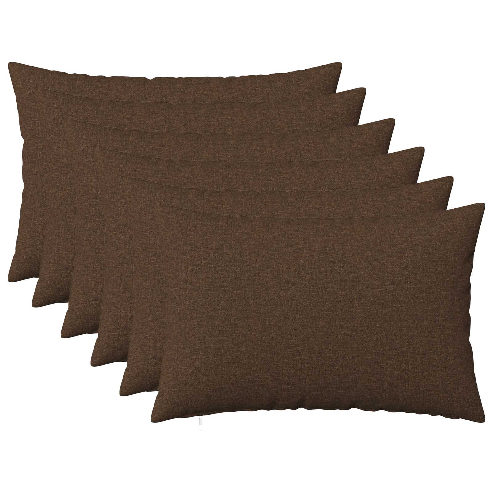 Federa 6 pz HEERLEN Marrone 50 x 75 cm Tessuto