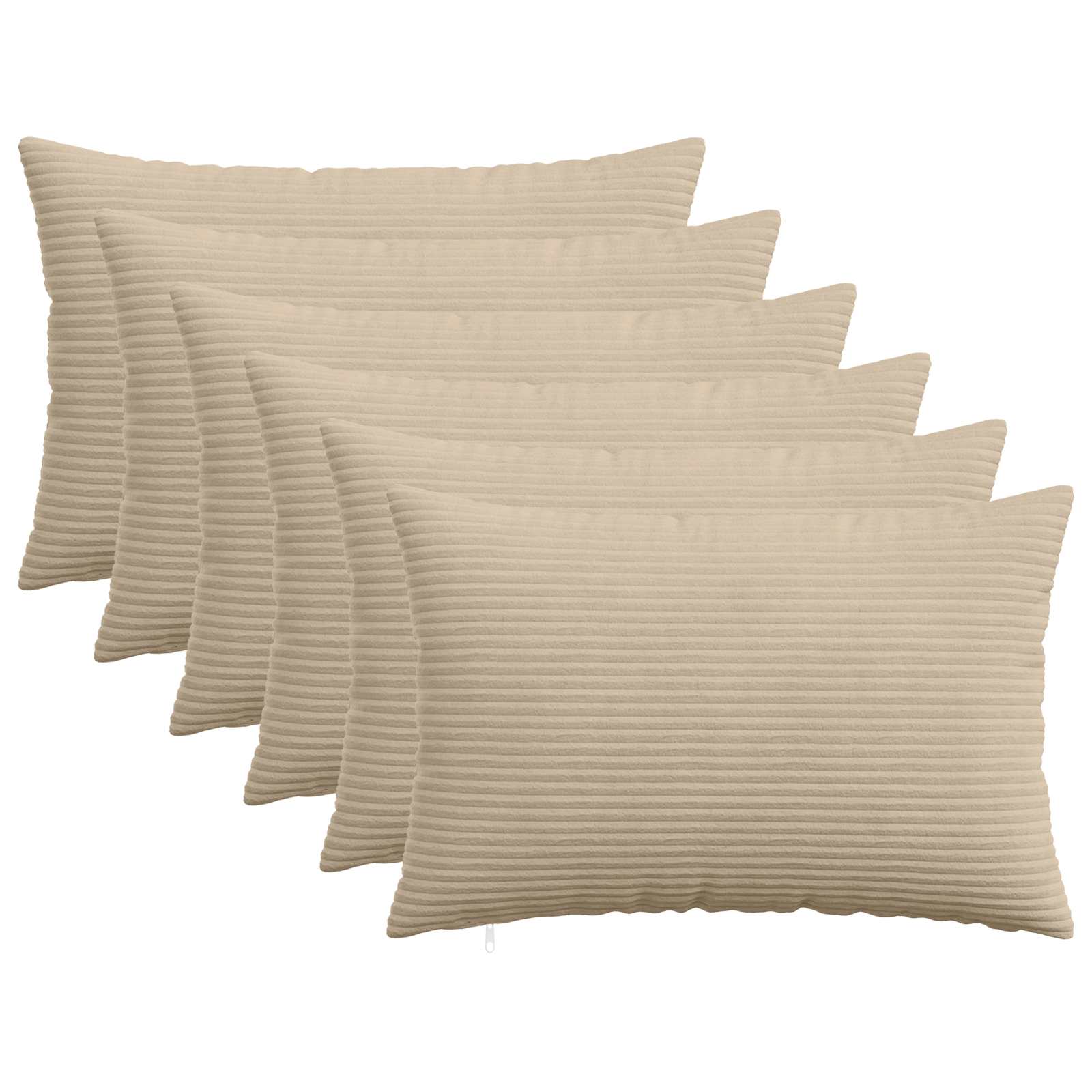 Federa 6 pcs HEERLEN Tortora 50 x 75 cm corduroy