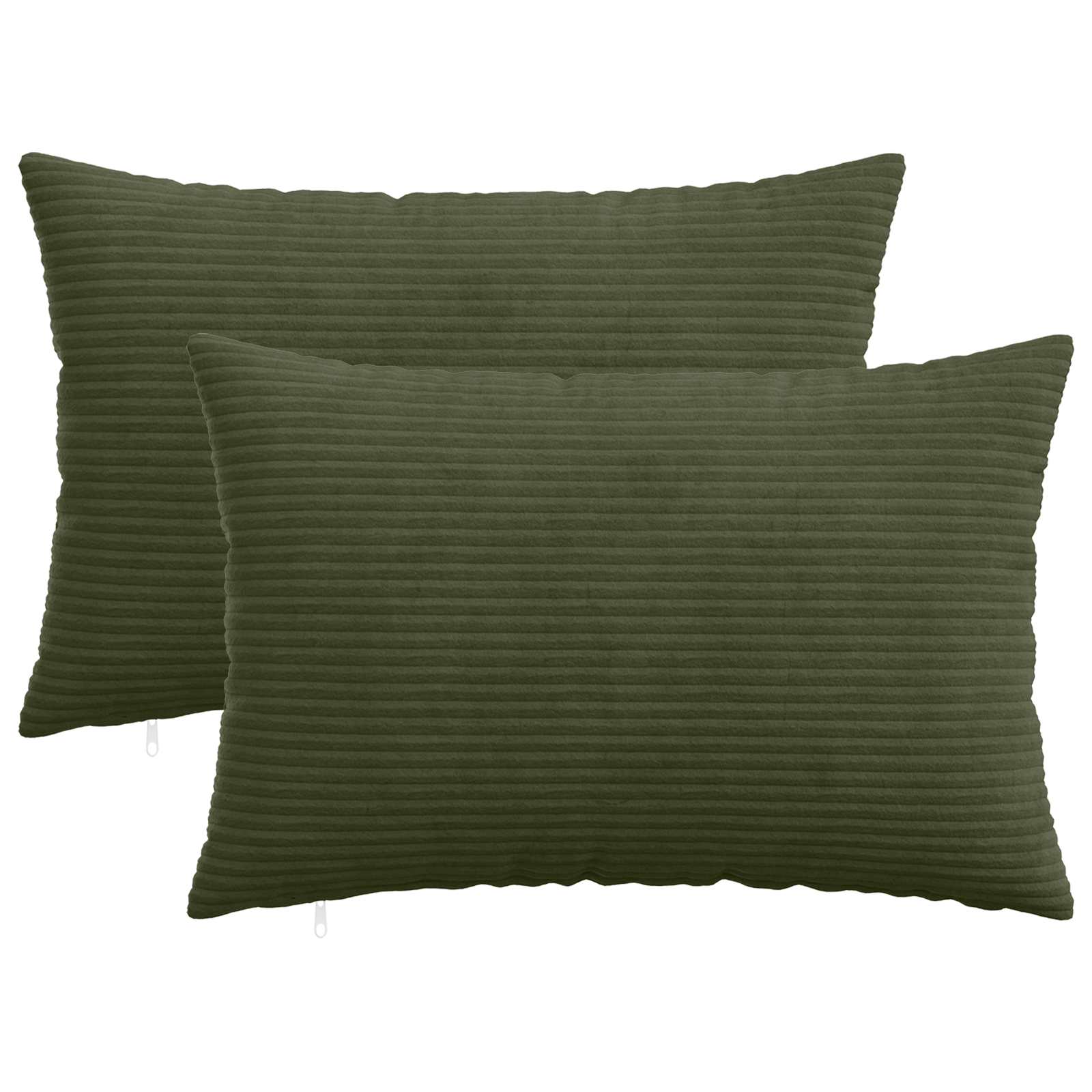 Federa 2 pcs HEERLEN Verde 50 x 80 cm corduroy