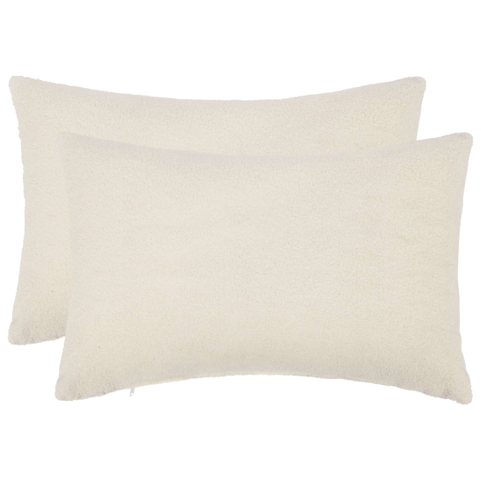 Federa 2 pcs HEERLEN Crema 50 x 80 cm Bouclé