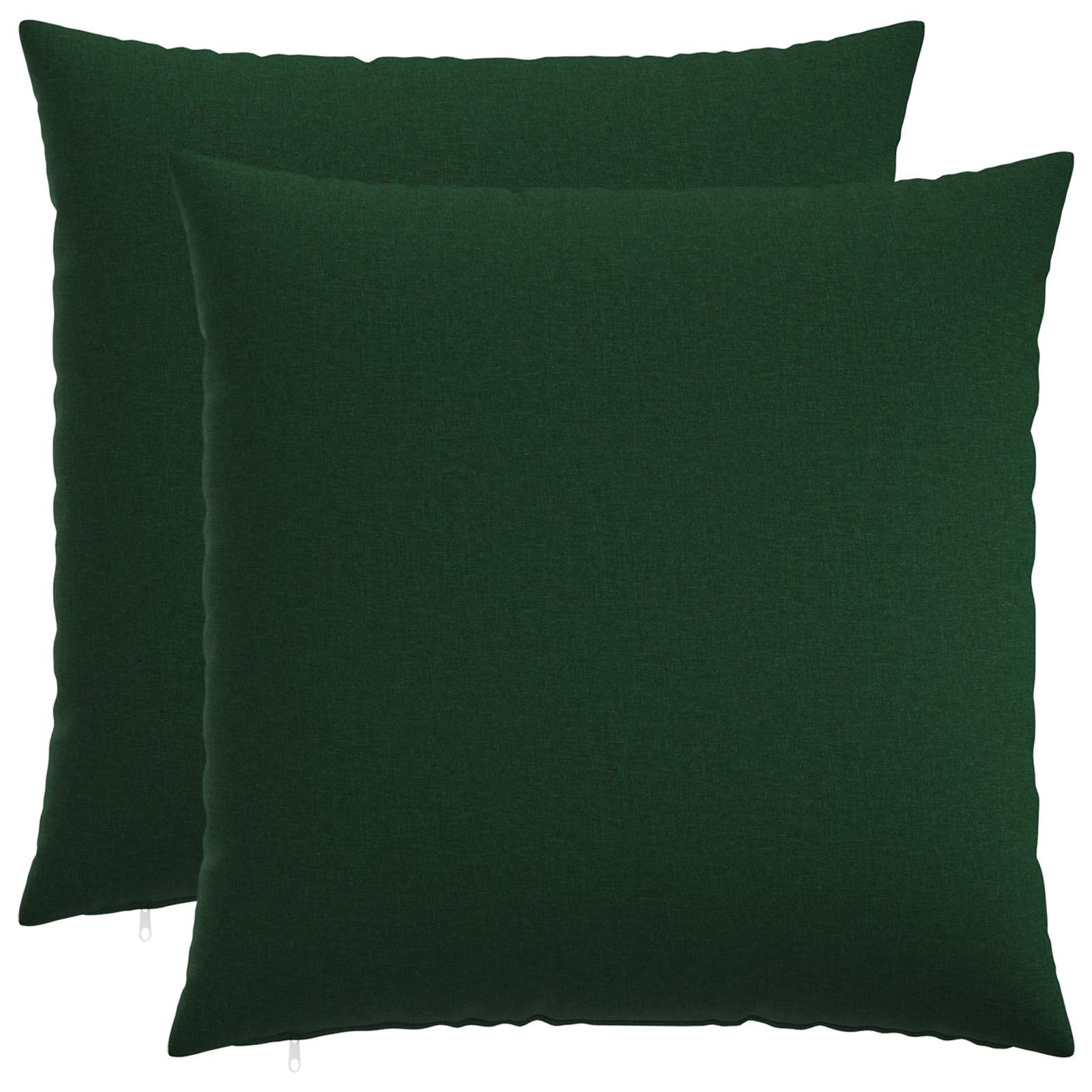Federa 2 pz HEERLEN Verde Scuro 55 x 55 cm Tessuto