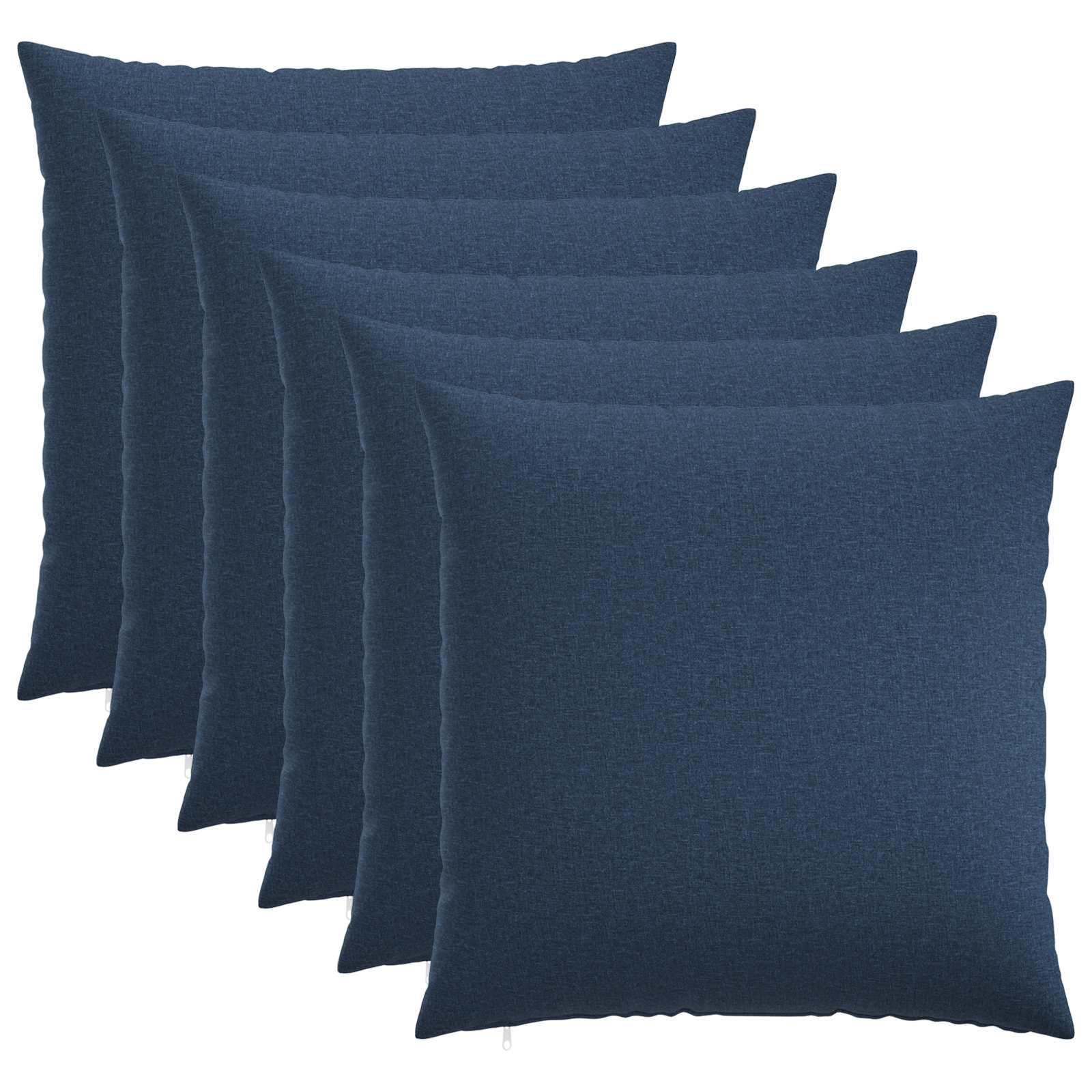Federa 6 pz HEERLEN Blu 55 x 55 cm Tessuto