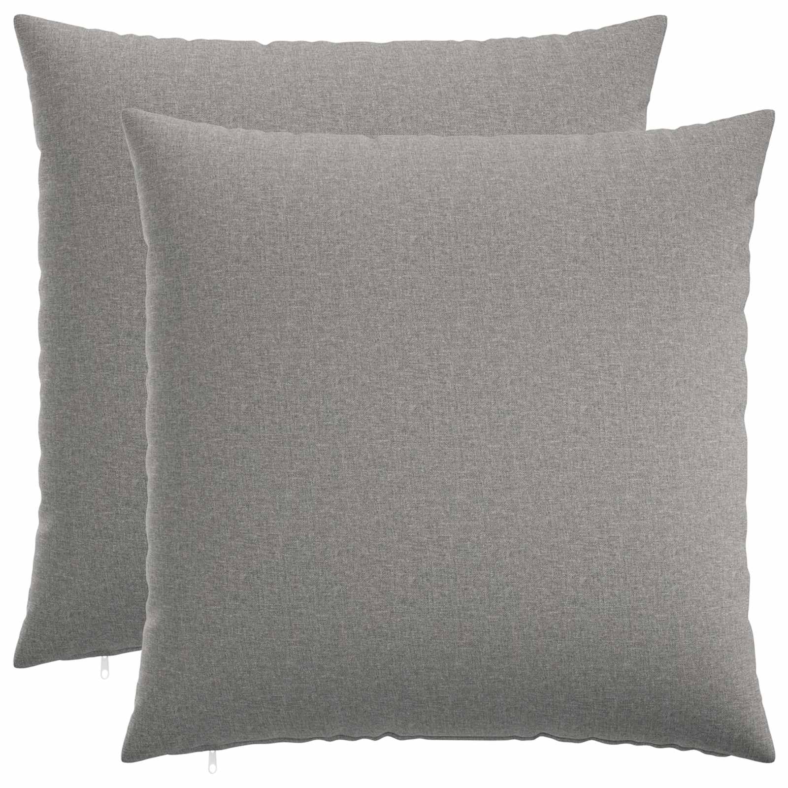 Federa 2 pz HEERLEN Grigio Nuvola 55 x 55 cm Tessuto
