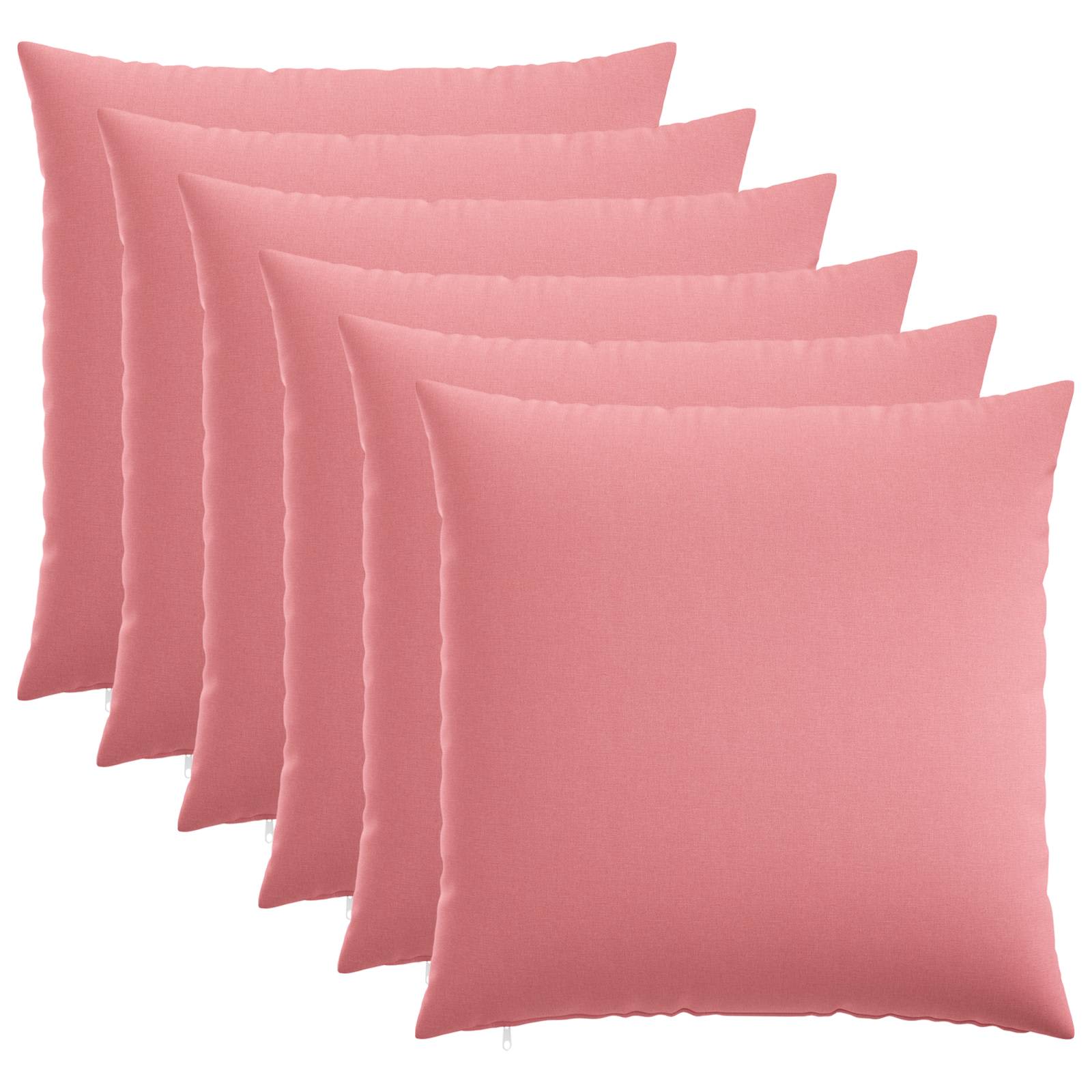 Federa 6 pz HEERLEN Rosa 55 x 55 cm Tessuto