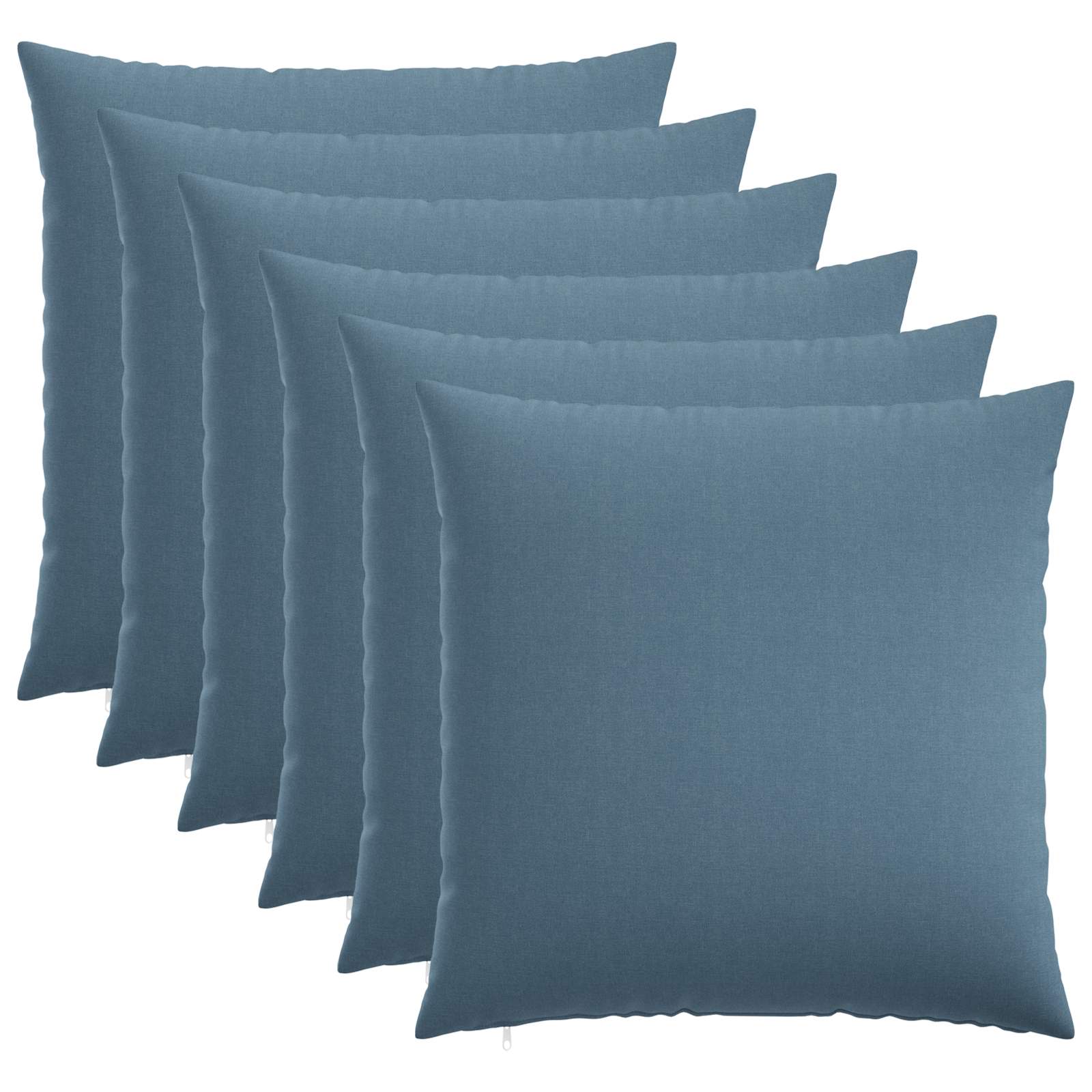 Federa 6 pz HEERLEN Blu jeans 55 x 55 cm Tessuto