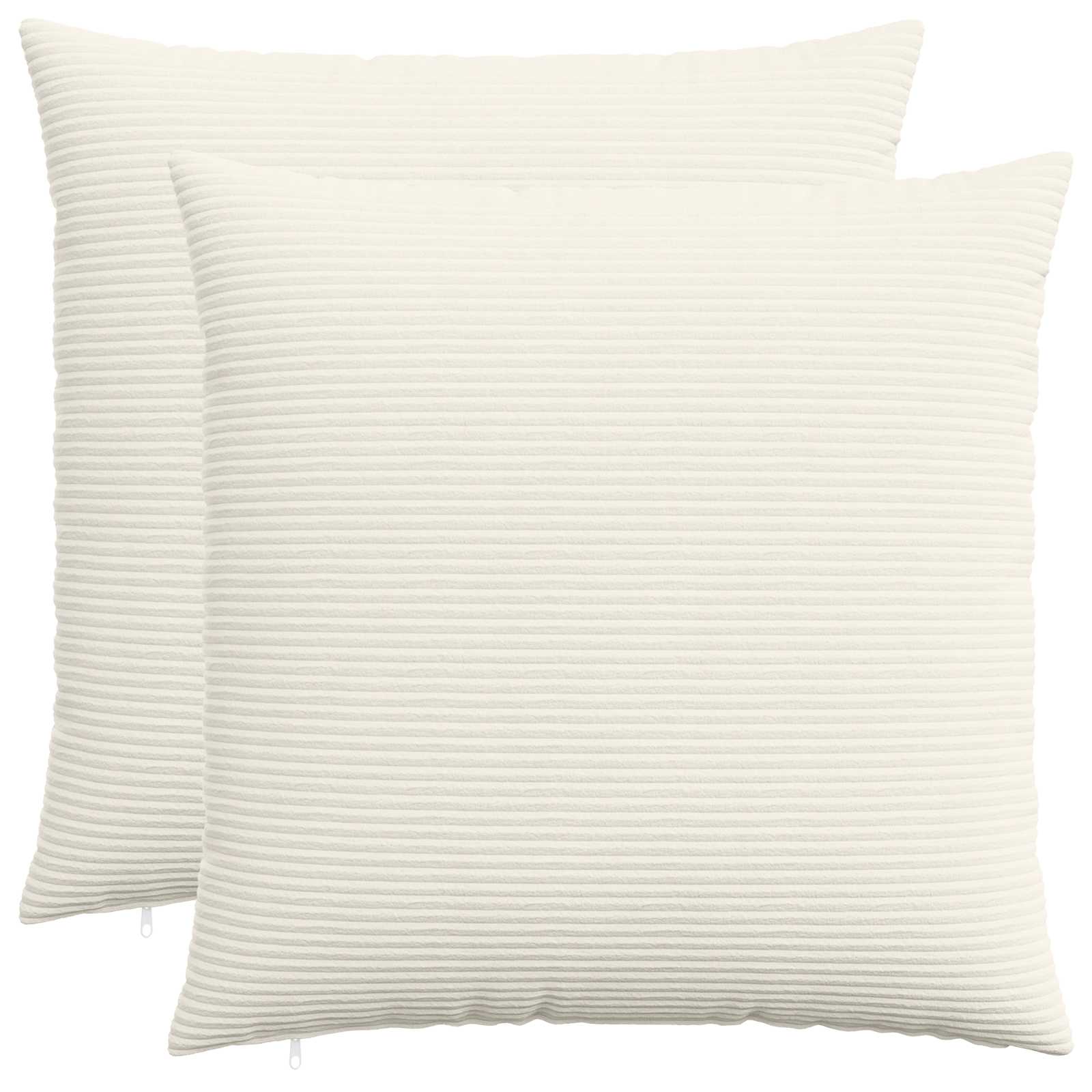 Federa 2 pcs HEERLEN Crema 55 x 55 cm corduroy