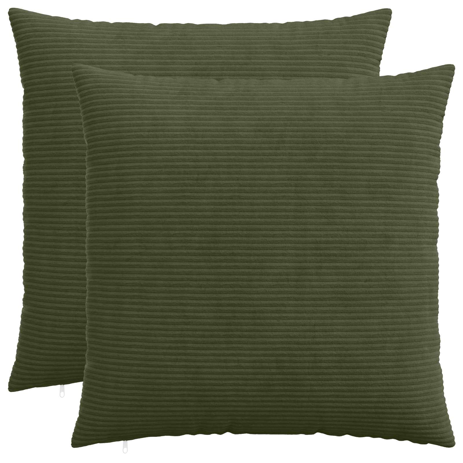 Federa 2 pcs HEERLEN Verde 55 x 55 cm corduroy