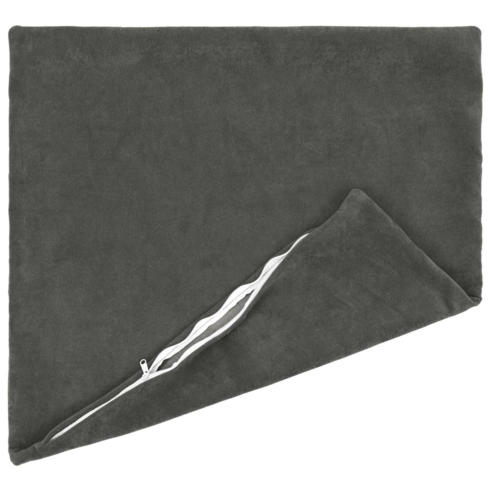 Federa 2 pcs HEERLEN Antracite 55 x 55 cm Fleece in microfibra