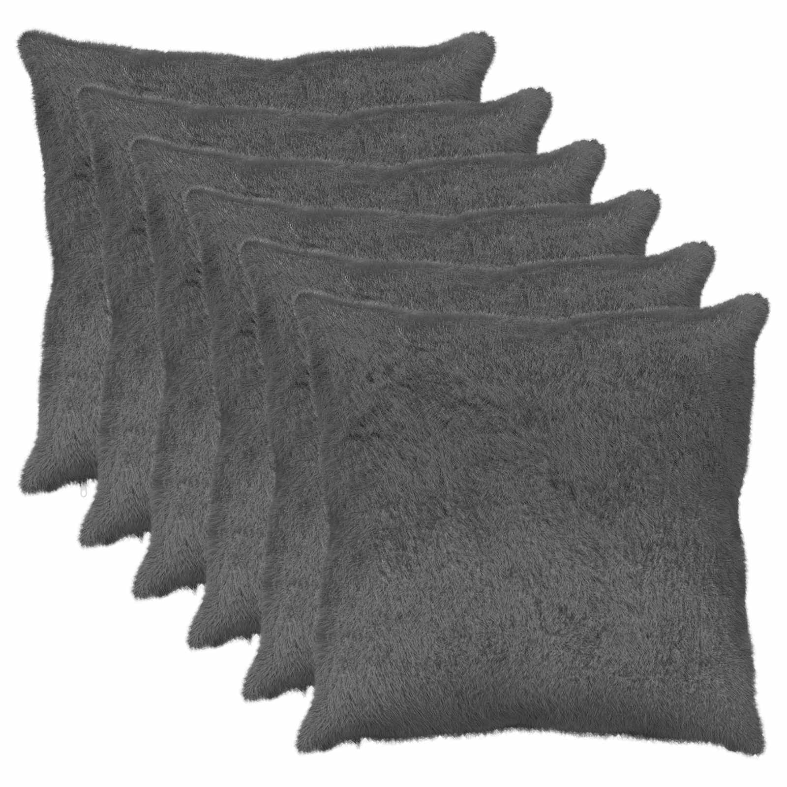 Federa 6 pz HEERLEN Grigio Scuro 55 x 55 cm