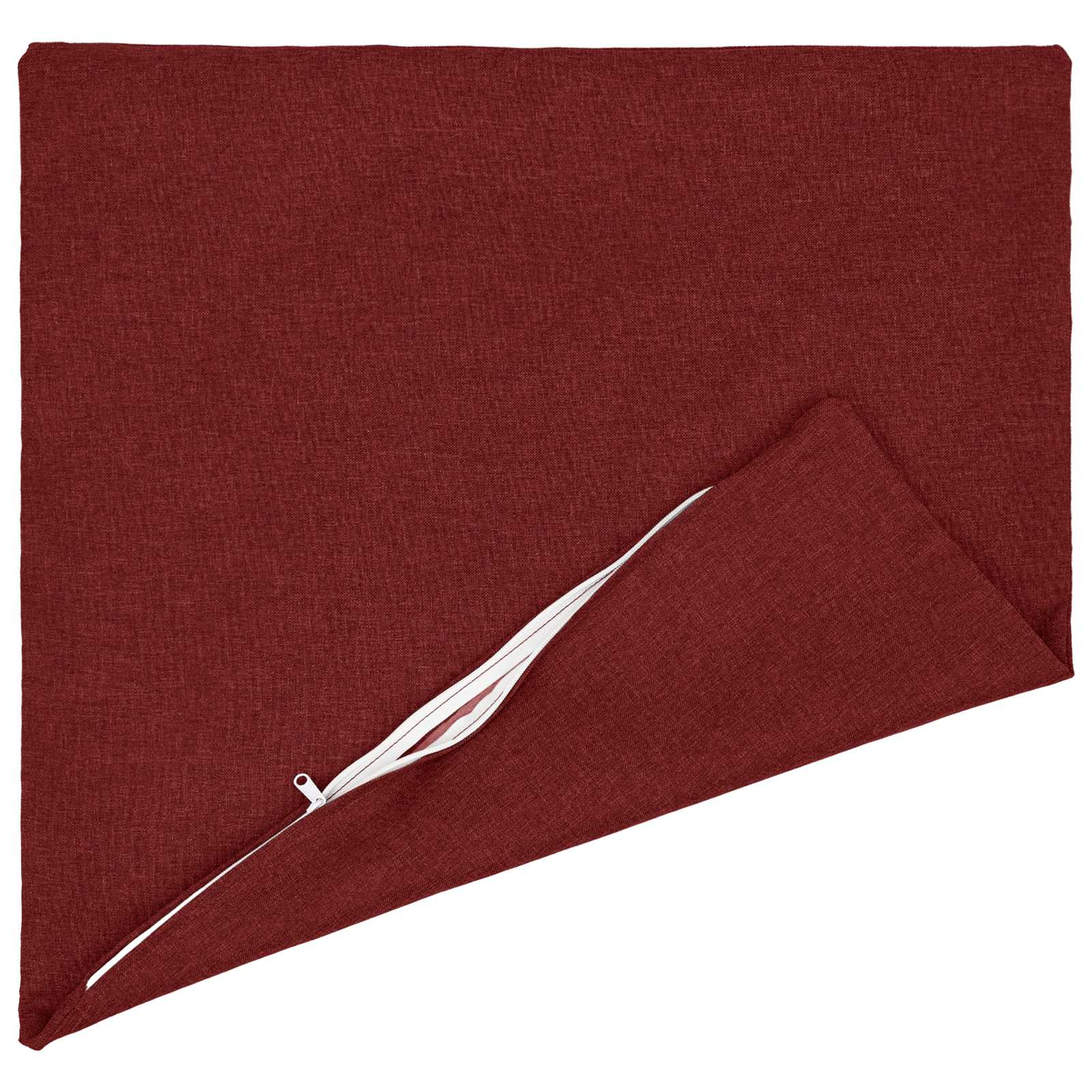 Federa 6 pz HEERLEN Rosso Vino 60 x 60 cm Tessuto