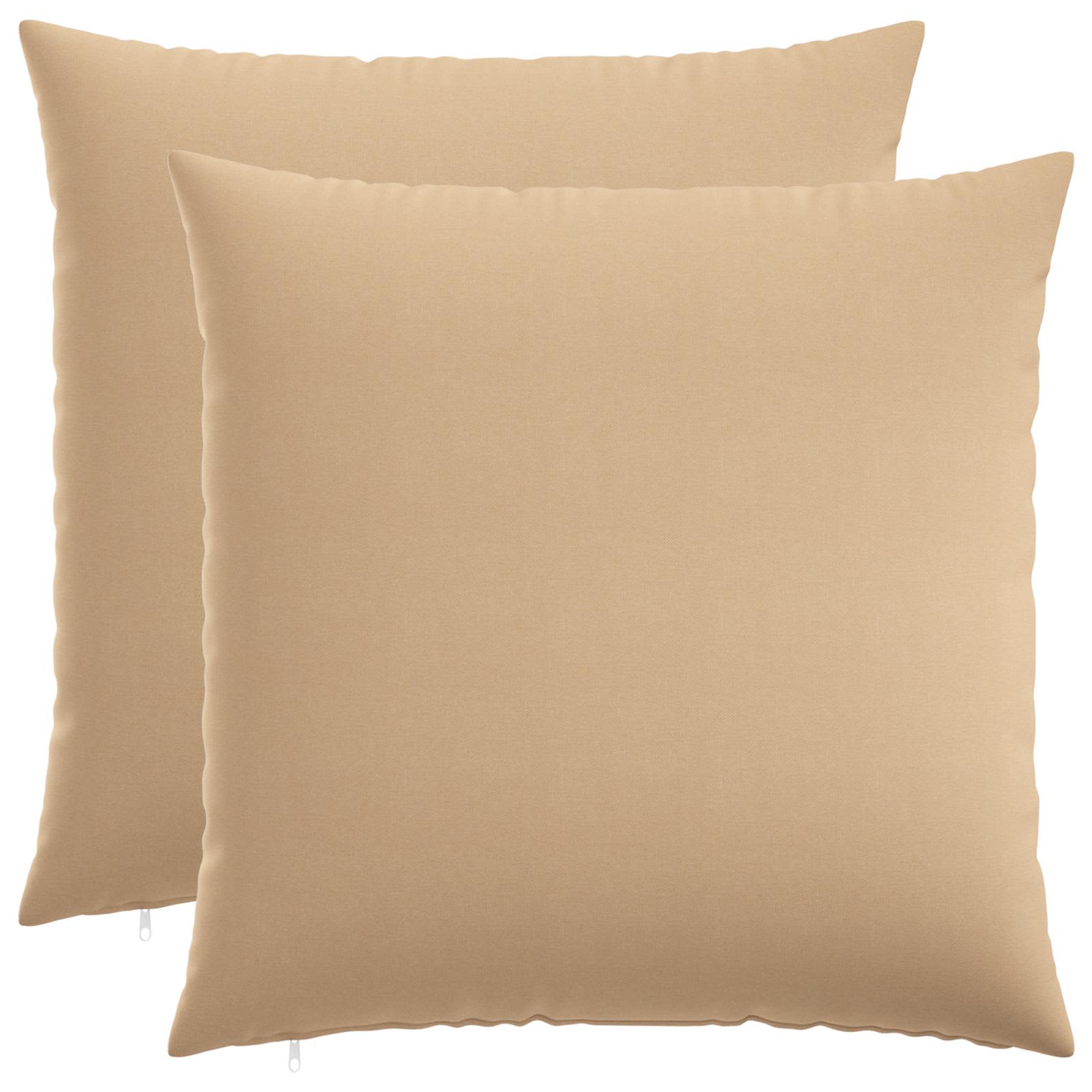 Federa 2 pz HEERLEN Crema 60 x 60 cm Tessuto