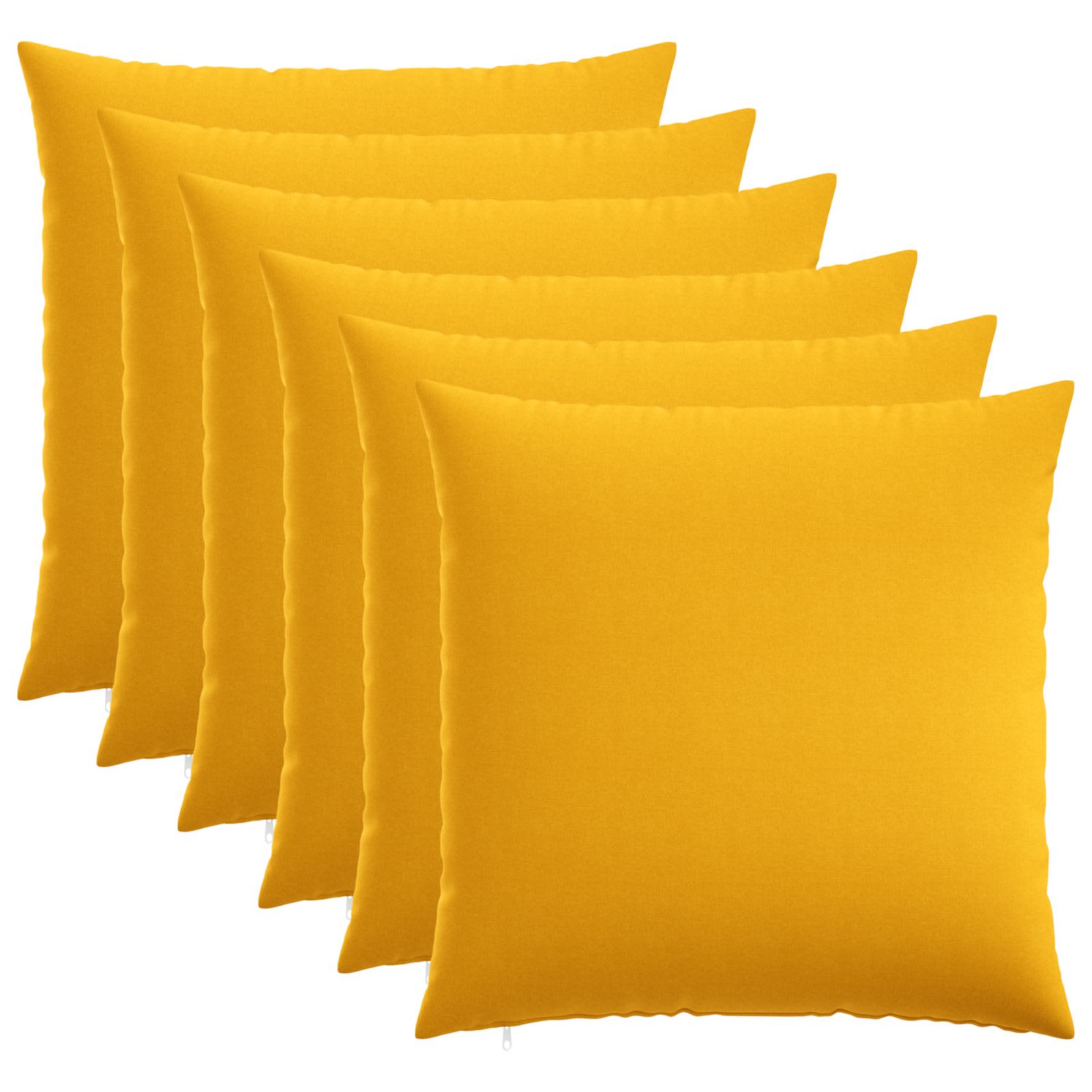 Federa 6 pz HEERLEN Giallo Chiaro 60 x 60 cm Tessuto