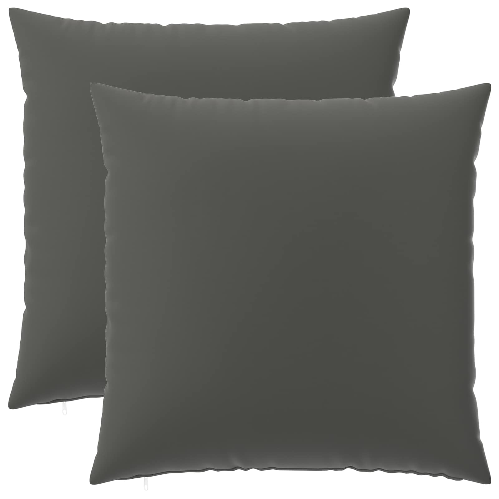 Federa 2 pcs HEERLEN Antracite 60 x 60 cm Poliestere