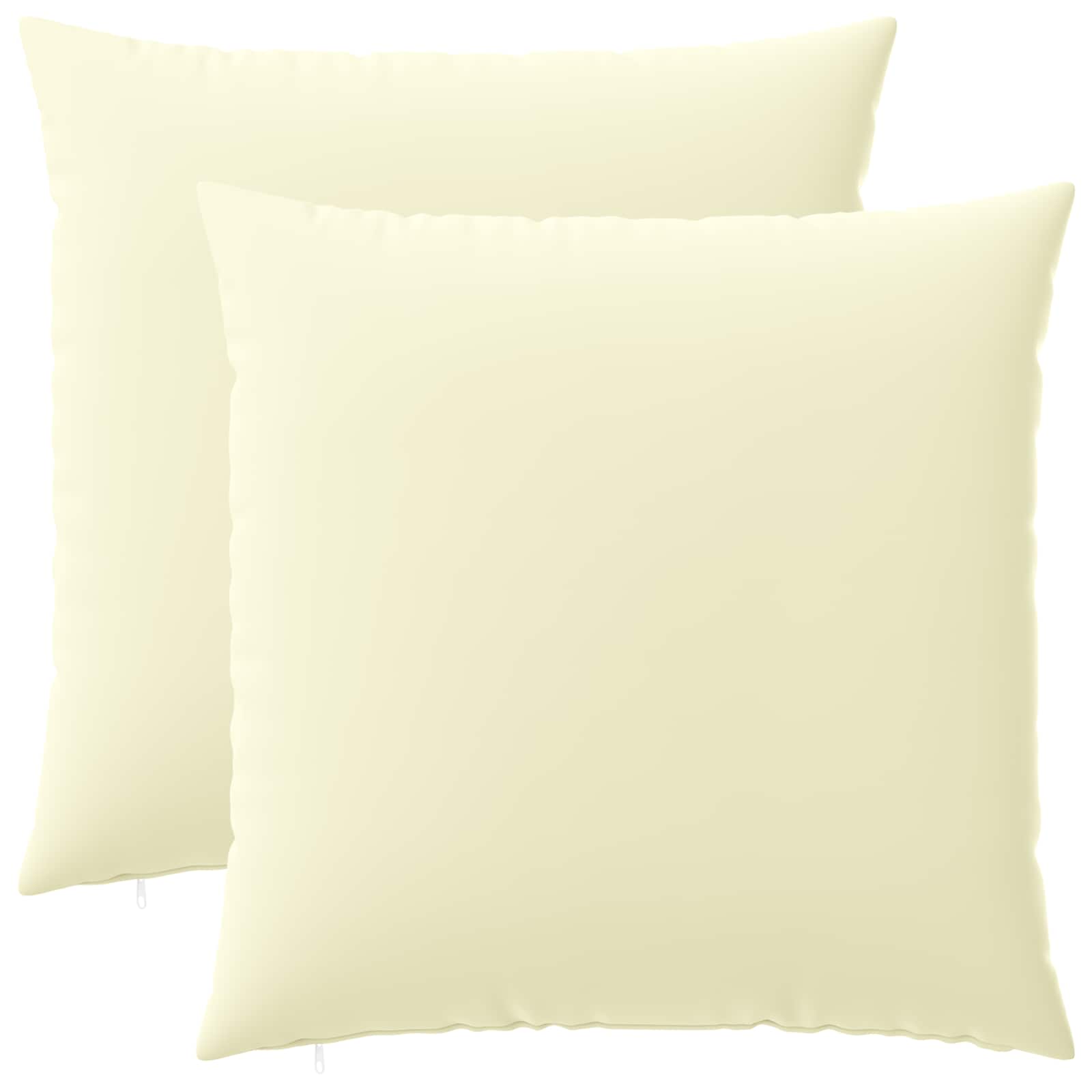 Federa 2 pcs HEERLEN Crema 60 x 60 cm Poliestere