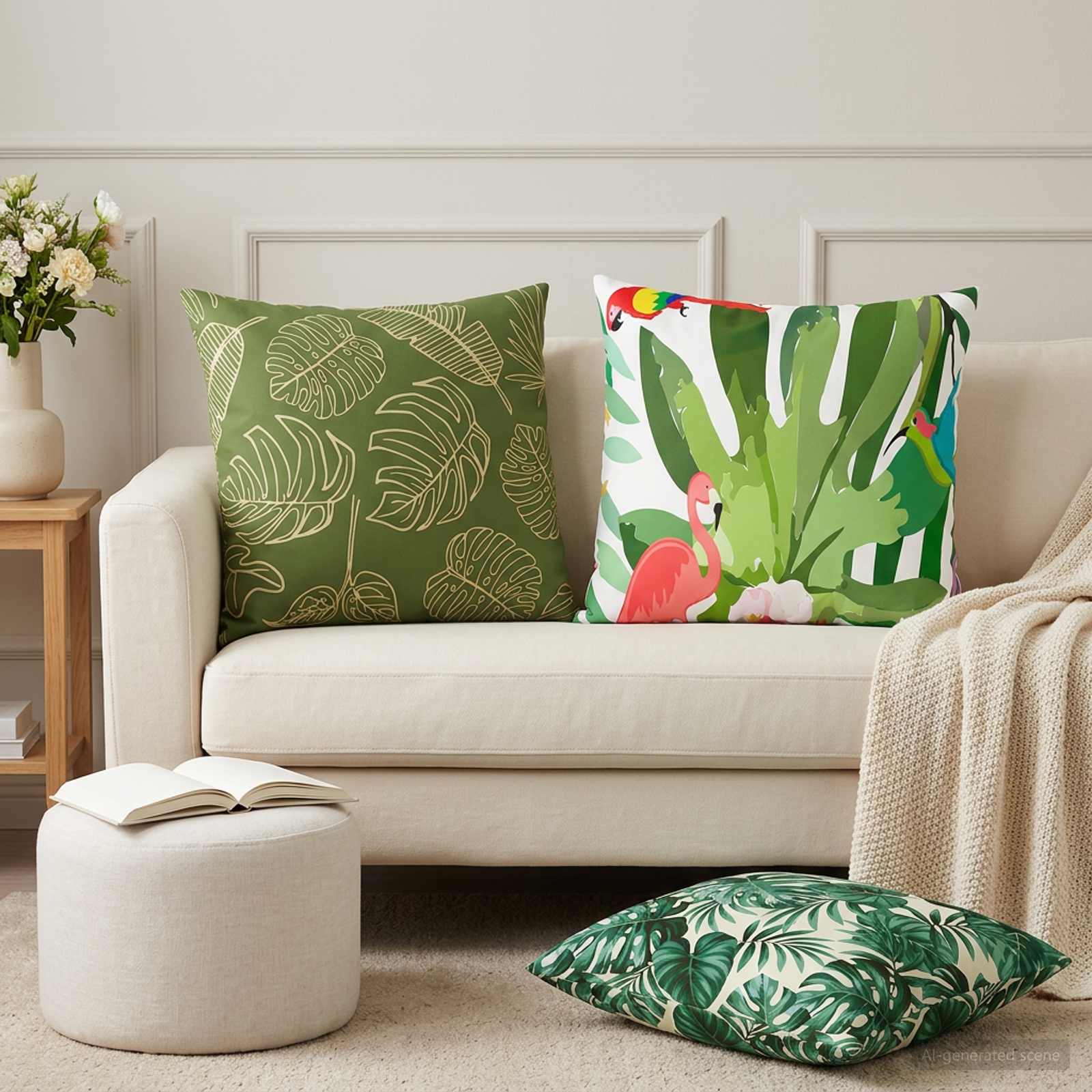 Federa 2 pcs HEERLEN Multicolore 60 x 60 cm Poliestere