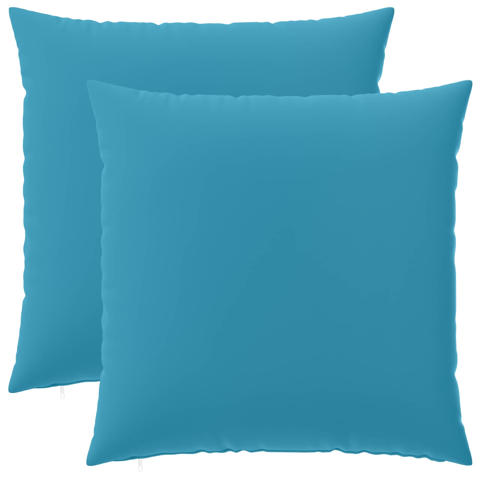 Federa 2 pcs HEERLEN Azzurro 60 x 60 cm Poliestere