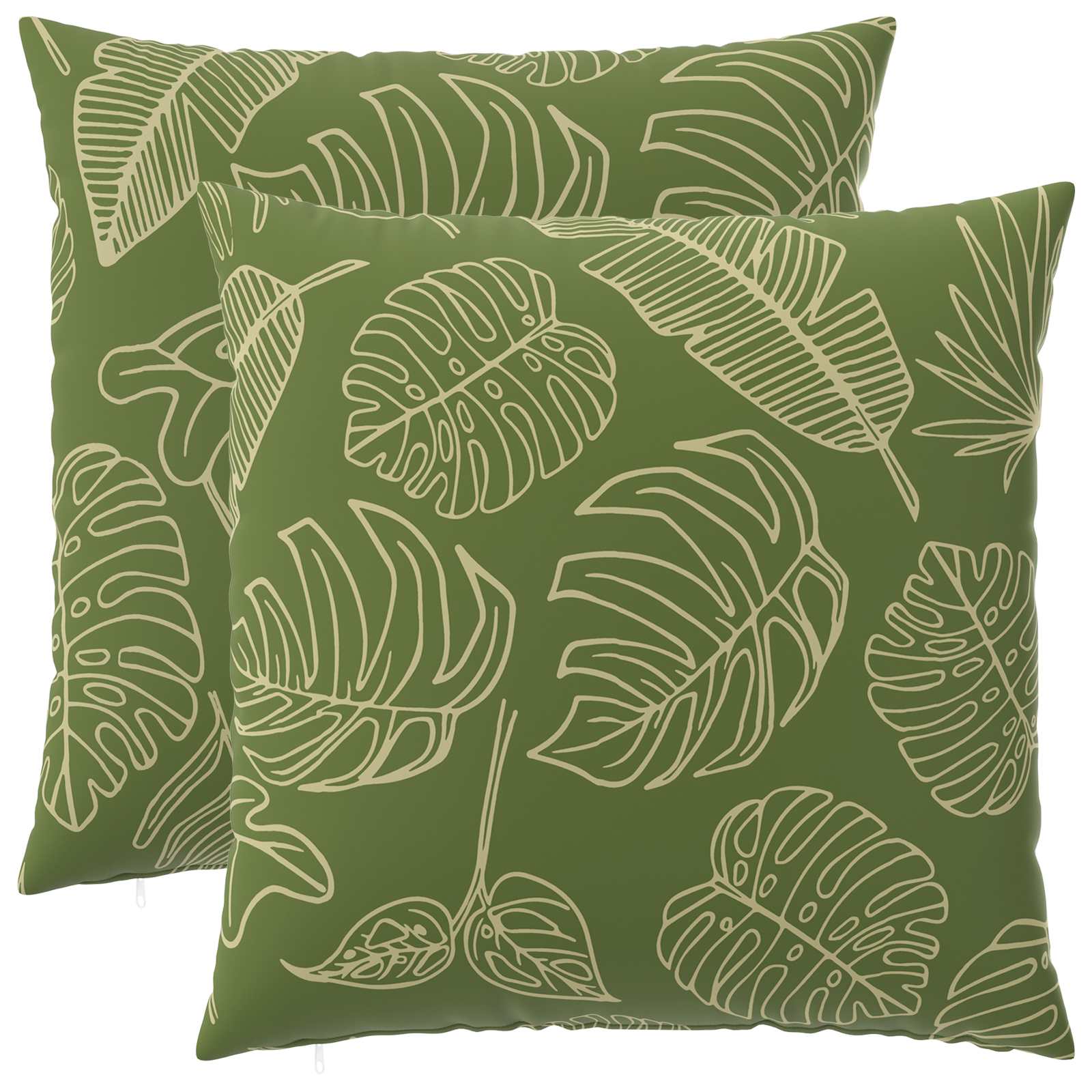 Federa 2 pcs HEERLEN Design a foglia 60 x 60 cm Poliestere