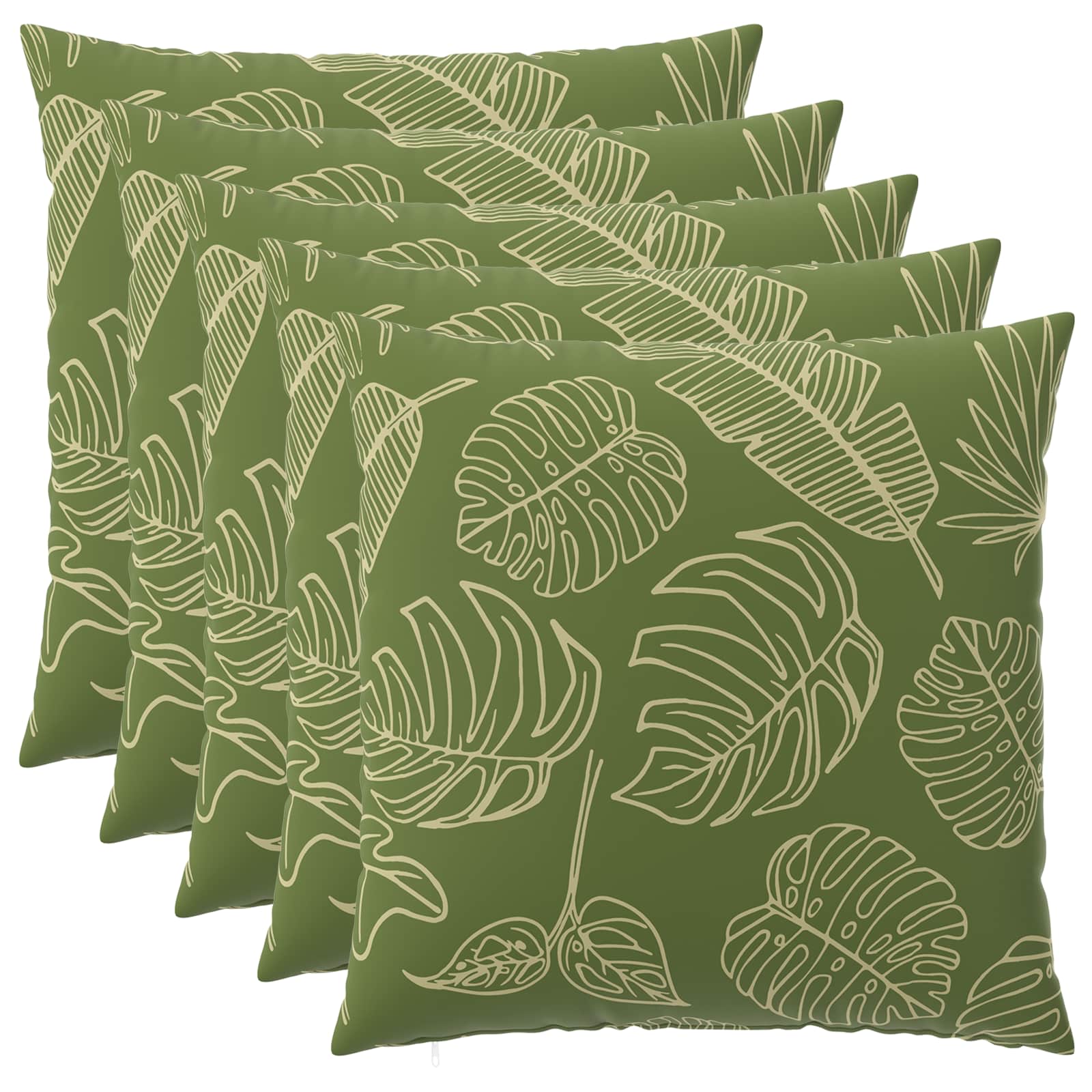 Federa 6 pcs HEERLEN Design a foglia 60 x 60 cm Poliestere