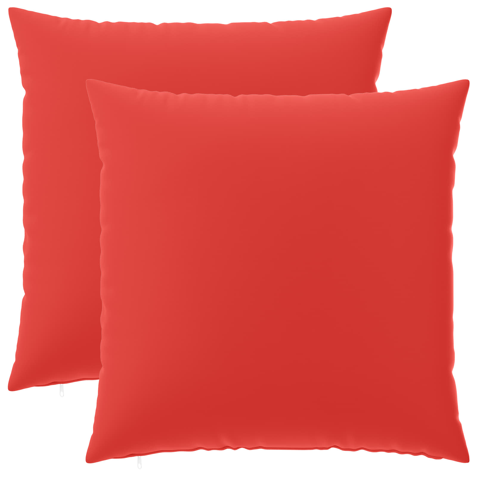 Federa 2 pcs HEERLEN Rosso 60 x 60 cm Poliestere