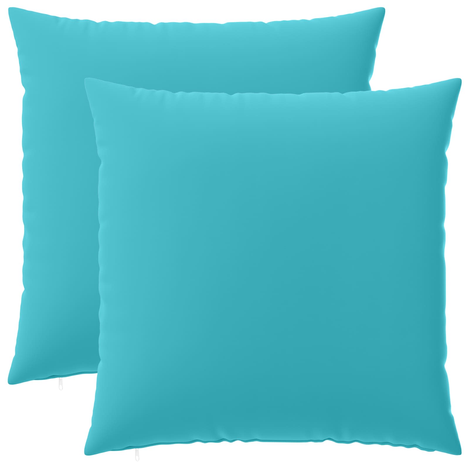 Federa 2 pcs HEERLEN Turchese 60 x 60 cm Poliestere