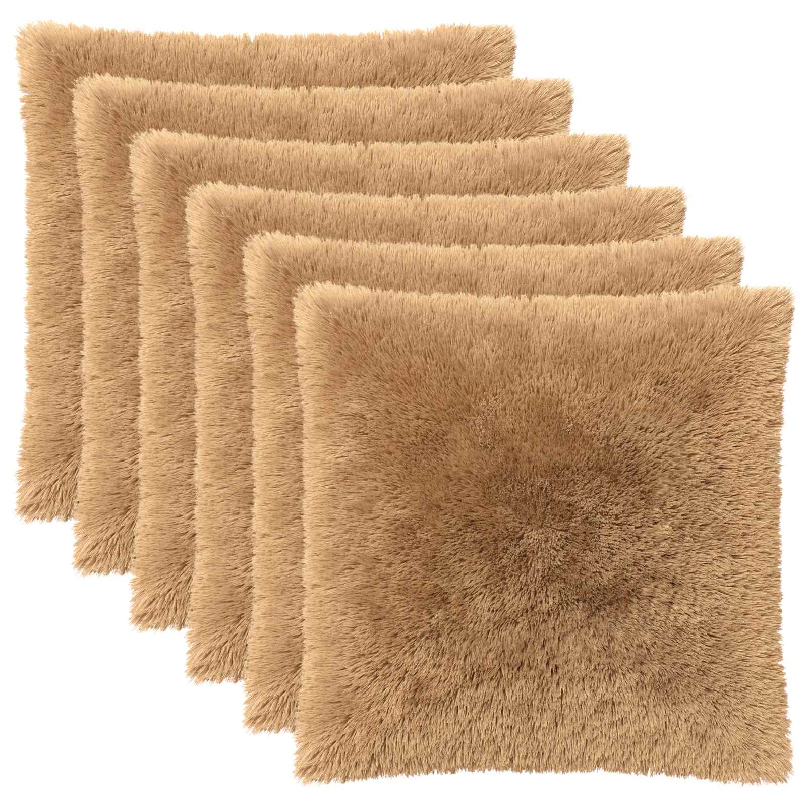 Federa 6 pcs HEERLEN Tortora 60 x 60 cm Fleece PV