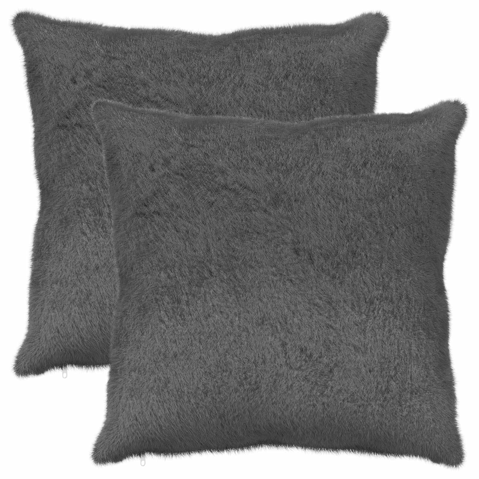 Federa 2 pz HEERLEN Grigio Scuro 60 x 60 cm