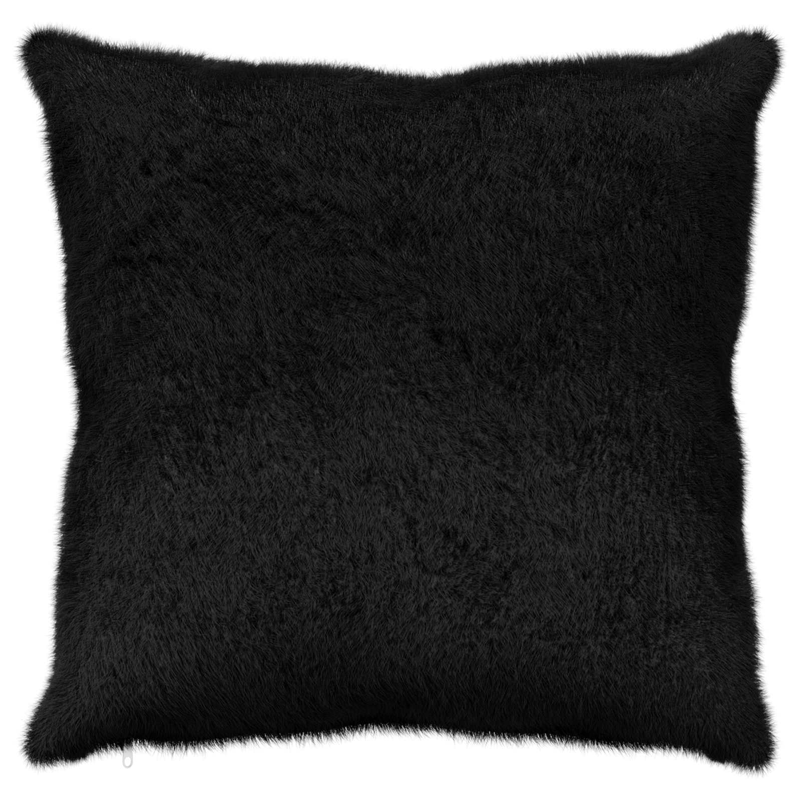 Federa 2 pz HEERLEN Nero 60 x 60 cm Pelliccia di Coniglio Finta
