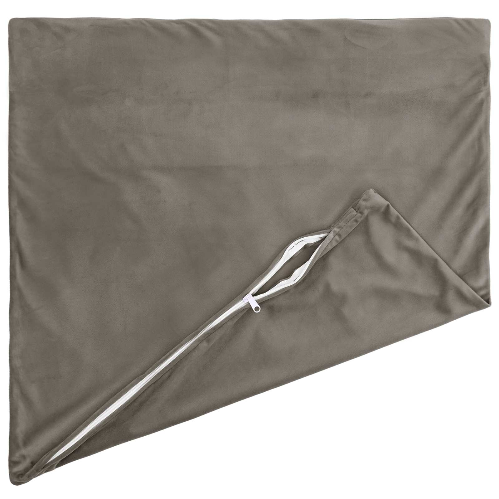 Federa 6 pcs HEERLEN Grigio Chiaro 65 x 65 cm Velluto