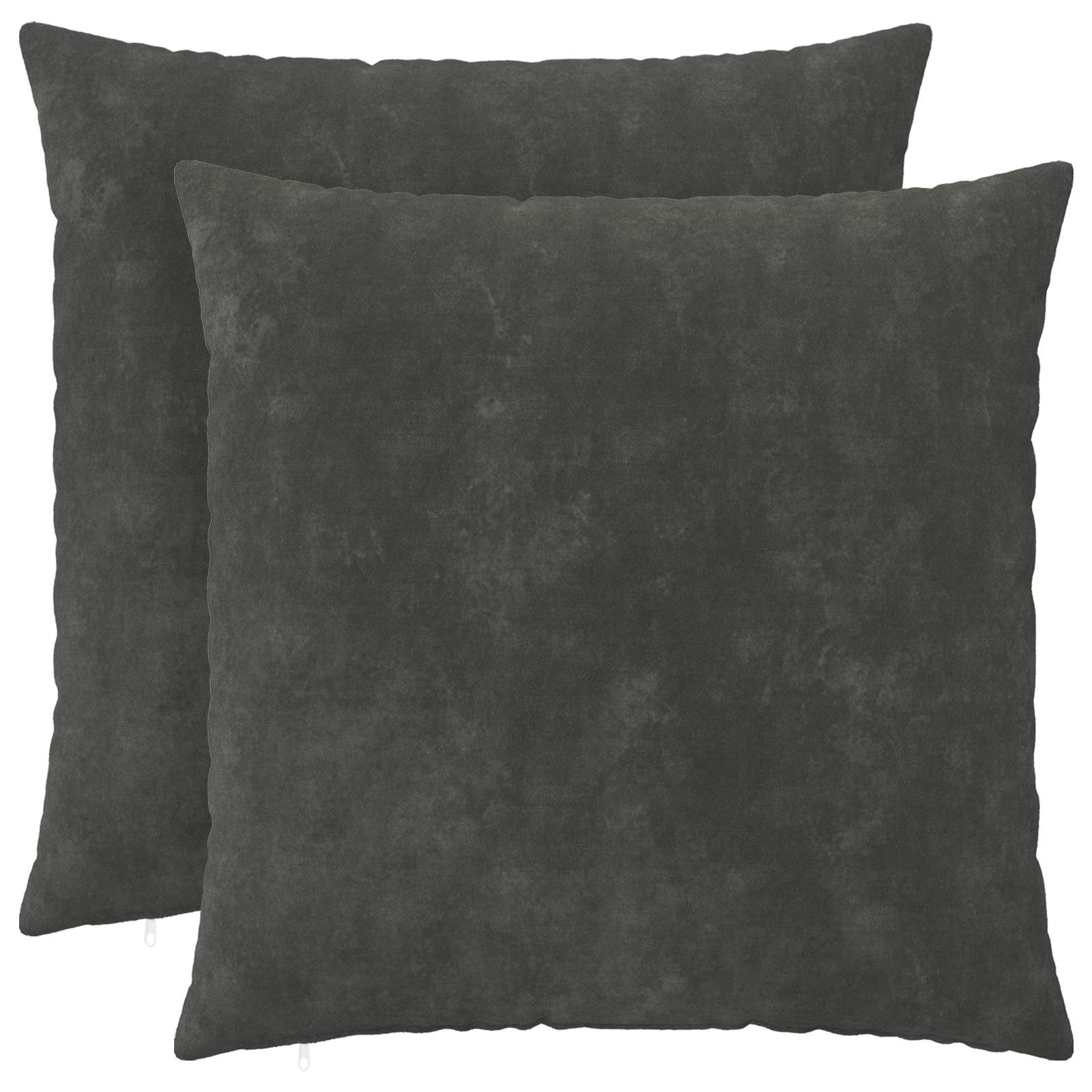 Federa 2 pcs HEERLEN Antracite 65 x 65 cm Fleece in microfibra