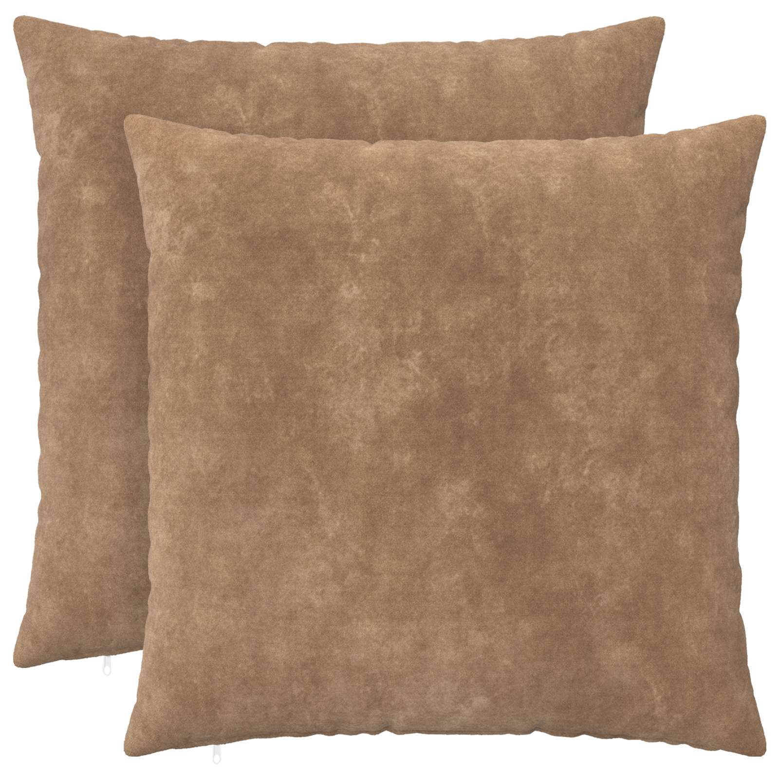 Federa 2 pcs HEERLEN Tortora 65 x 65 cm Fleece in microfibra
