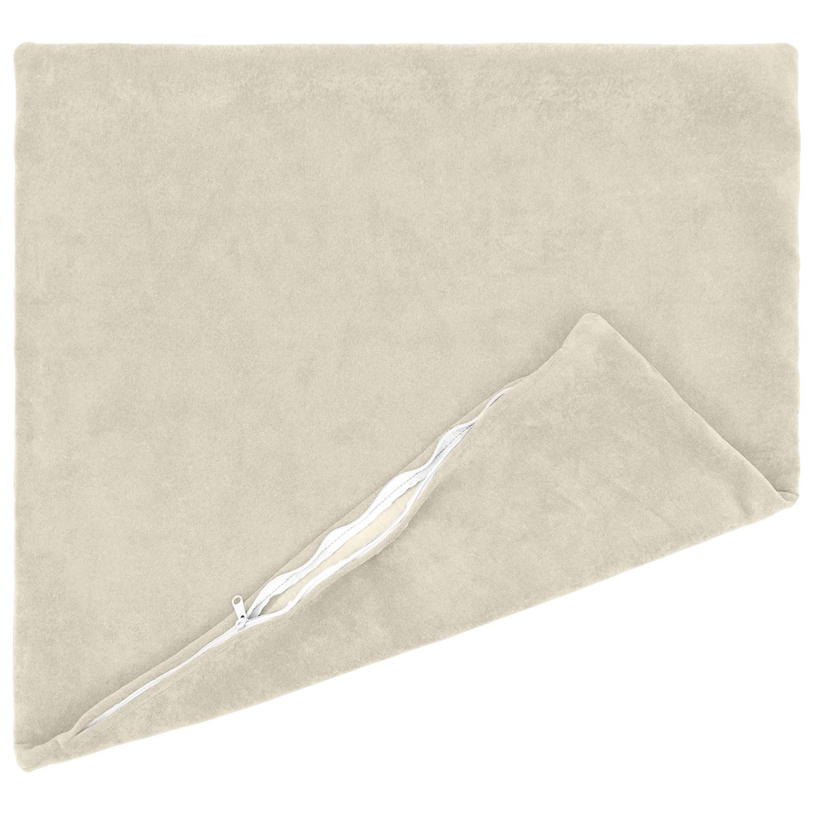 Federa 2 pcs HEERLEN Crema 65 x 65 cm Fleece in microfibra