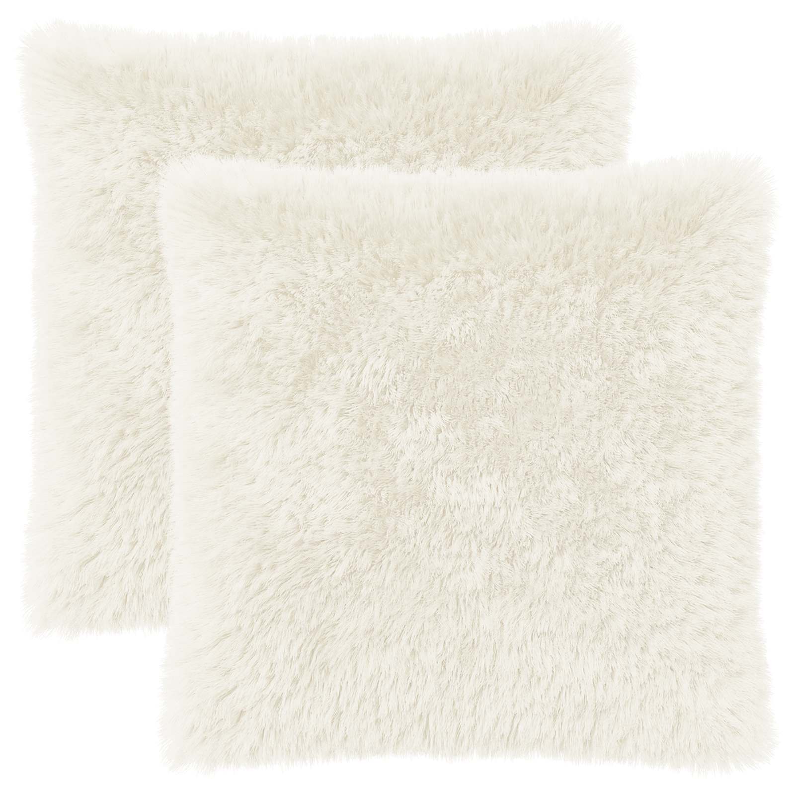 Federa 2 pcs HEERLEN Bianco 65 x 65 cm Fleece PV