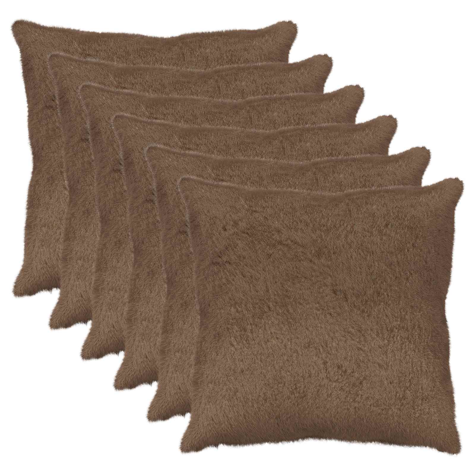 Federa 6 pz HEERLEN Marrone Chiaro 65 x 65 cm