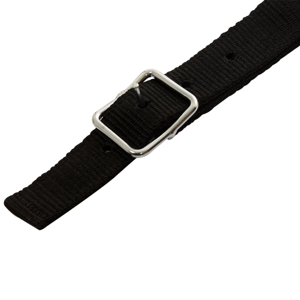 Sella Western Testiera e Pettorale in Vera Pelle 15" Nero